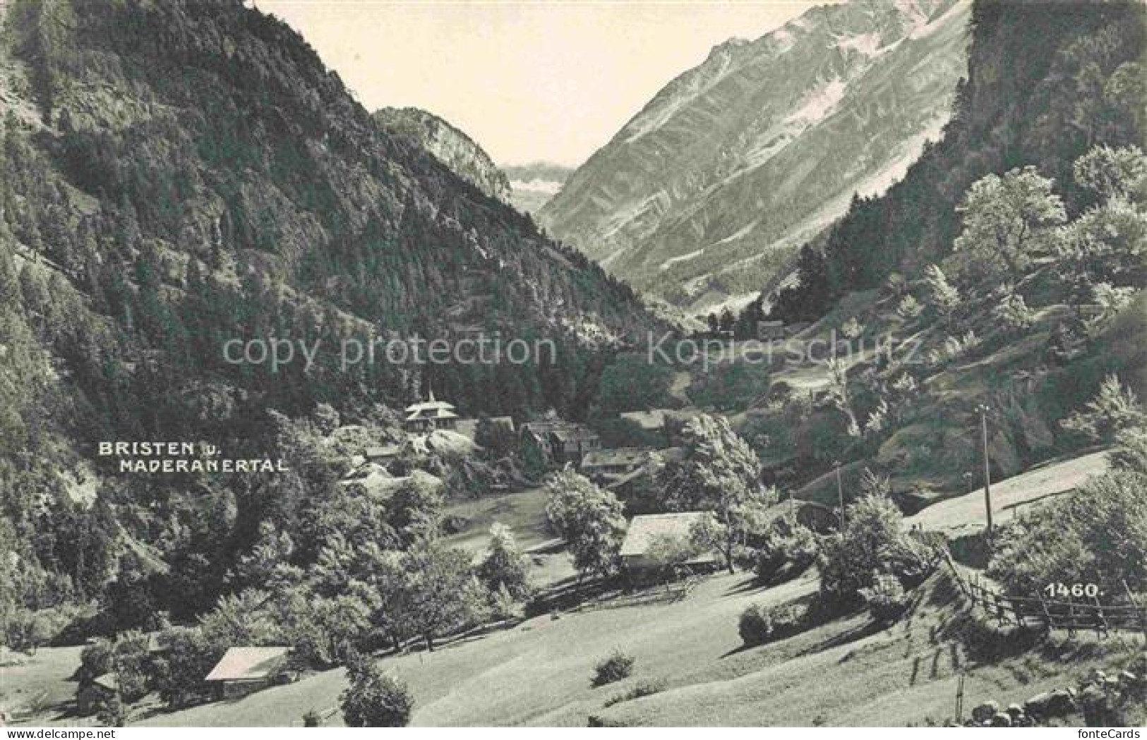 Bristen 797m Maderanertal Maderanerthal Silenen UR Panorama Maderanertal Alpen