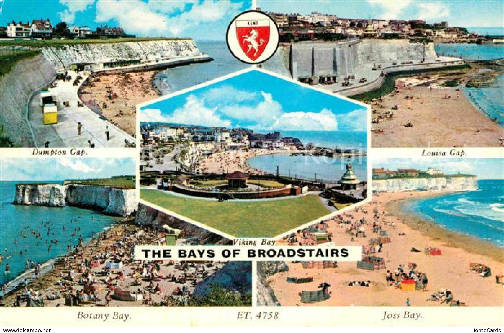 Broadstairs Dumpton Gap. Louisa Gap. Viking Bay Botany Bay Joss Bay