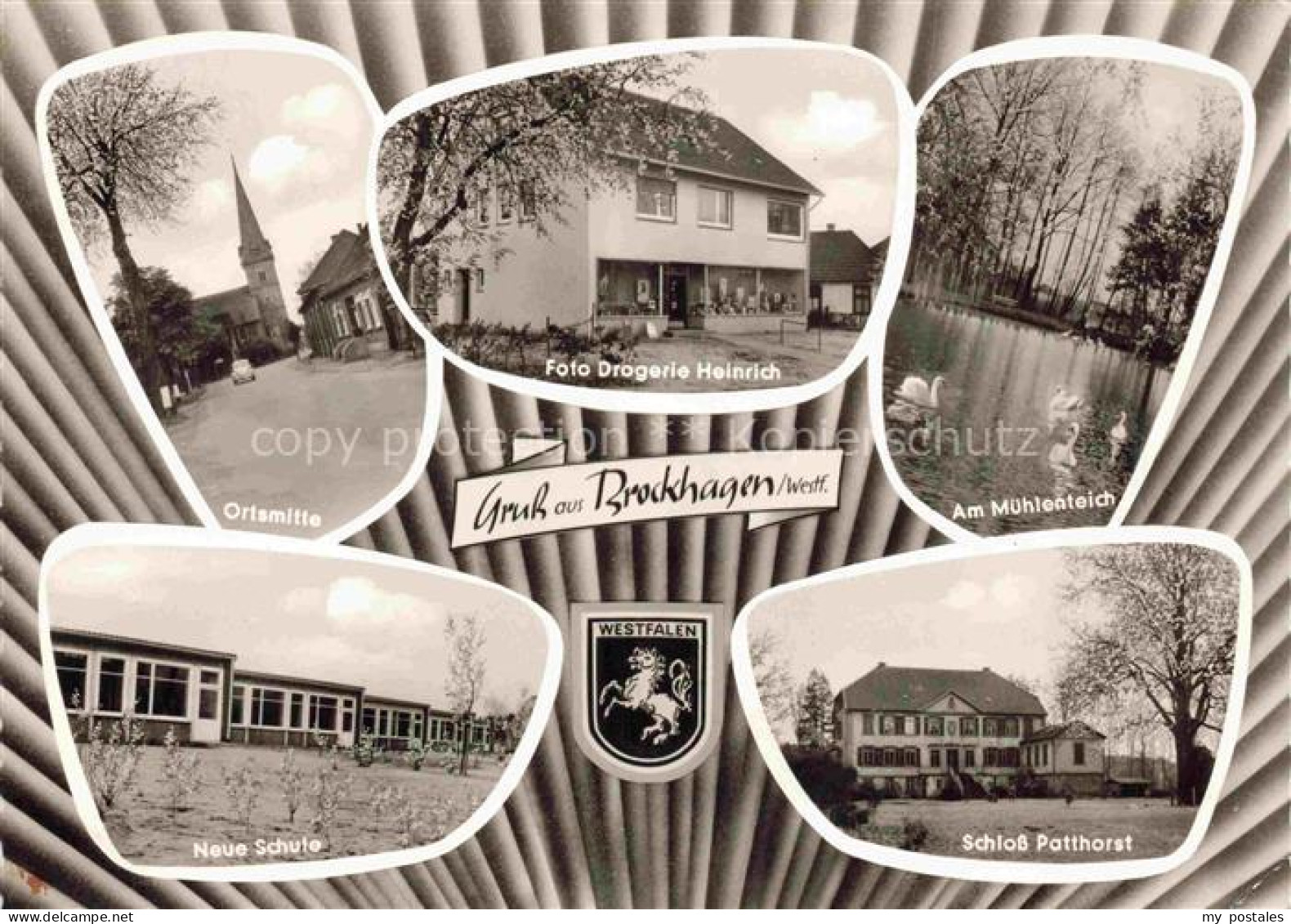 Brockhagen Steinhagen Guetersloh NRW Ortsmitte Foto Drogerie Heinrich Muehlentei