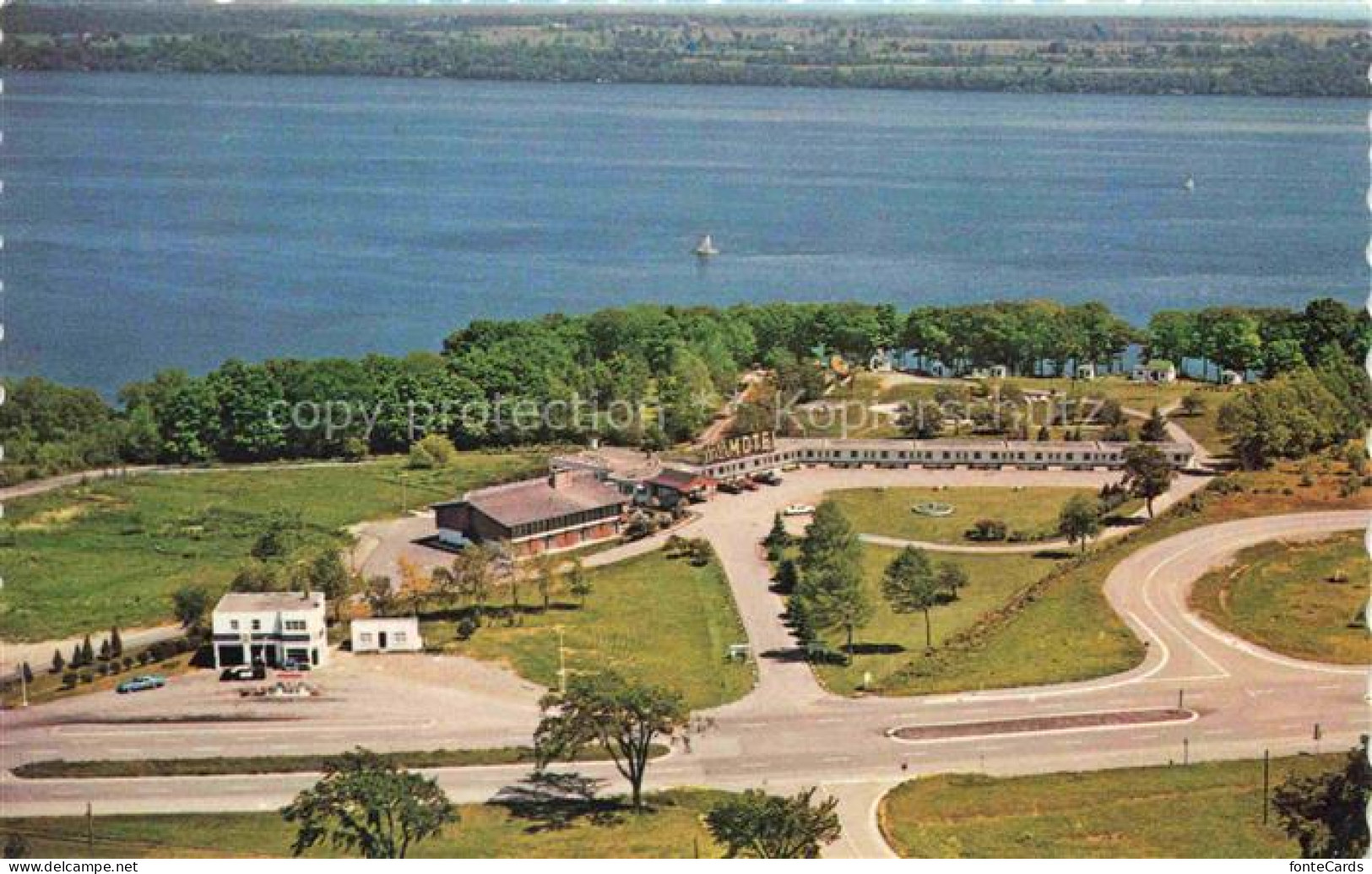 Brockville Ontario Canada Long Beach Motel Fliegeraufnahme