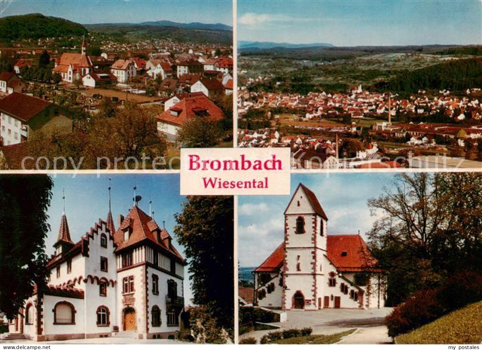 Brombach Loerrach Stadtpanorama