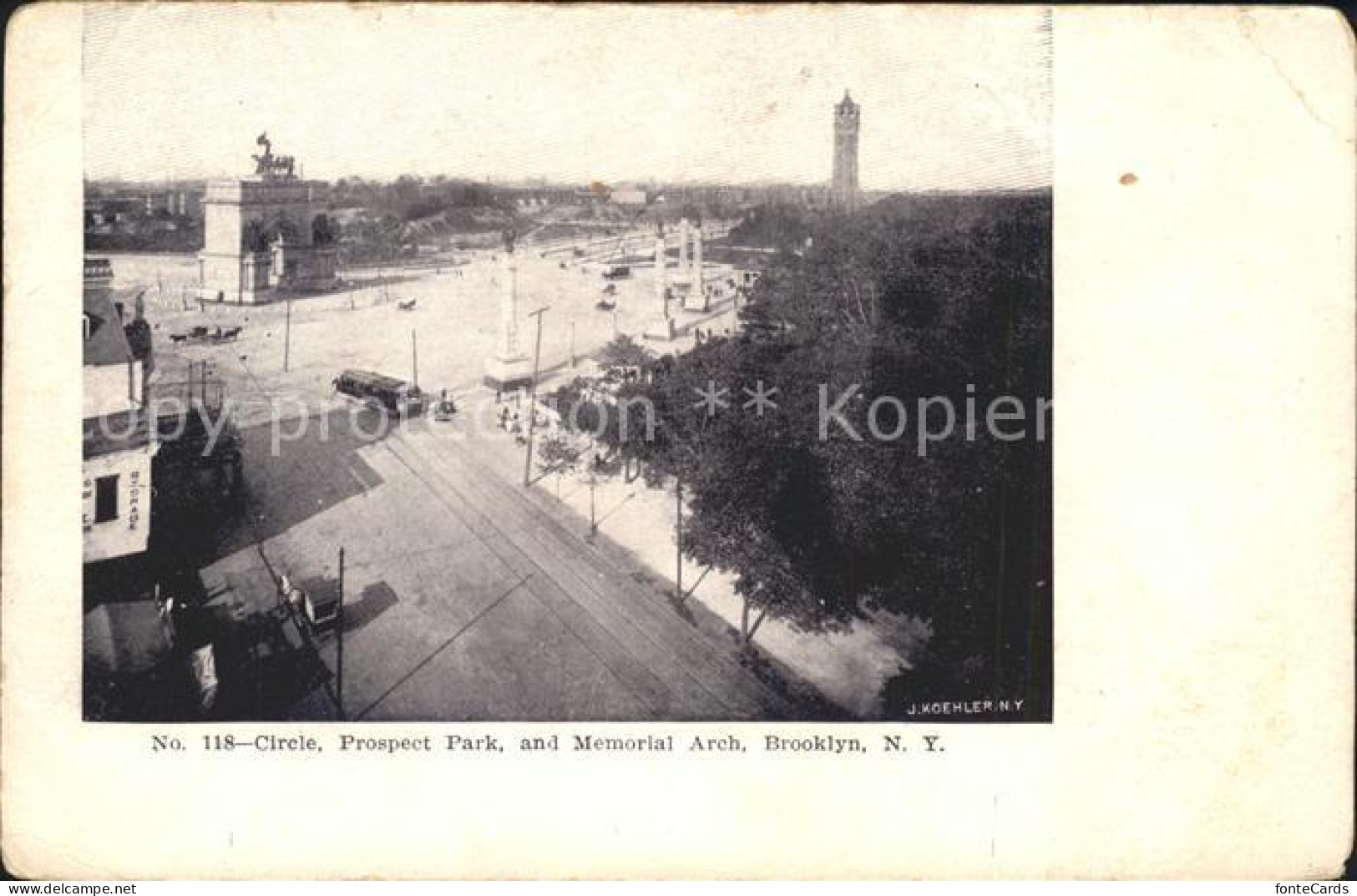 Brooklyn New York Circle Prospect Park Memorial Arch