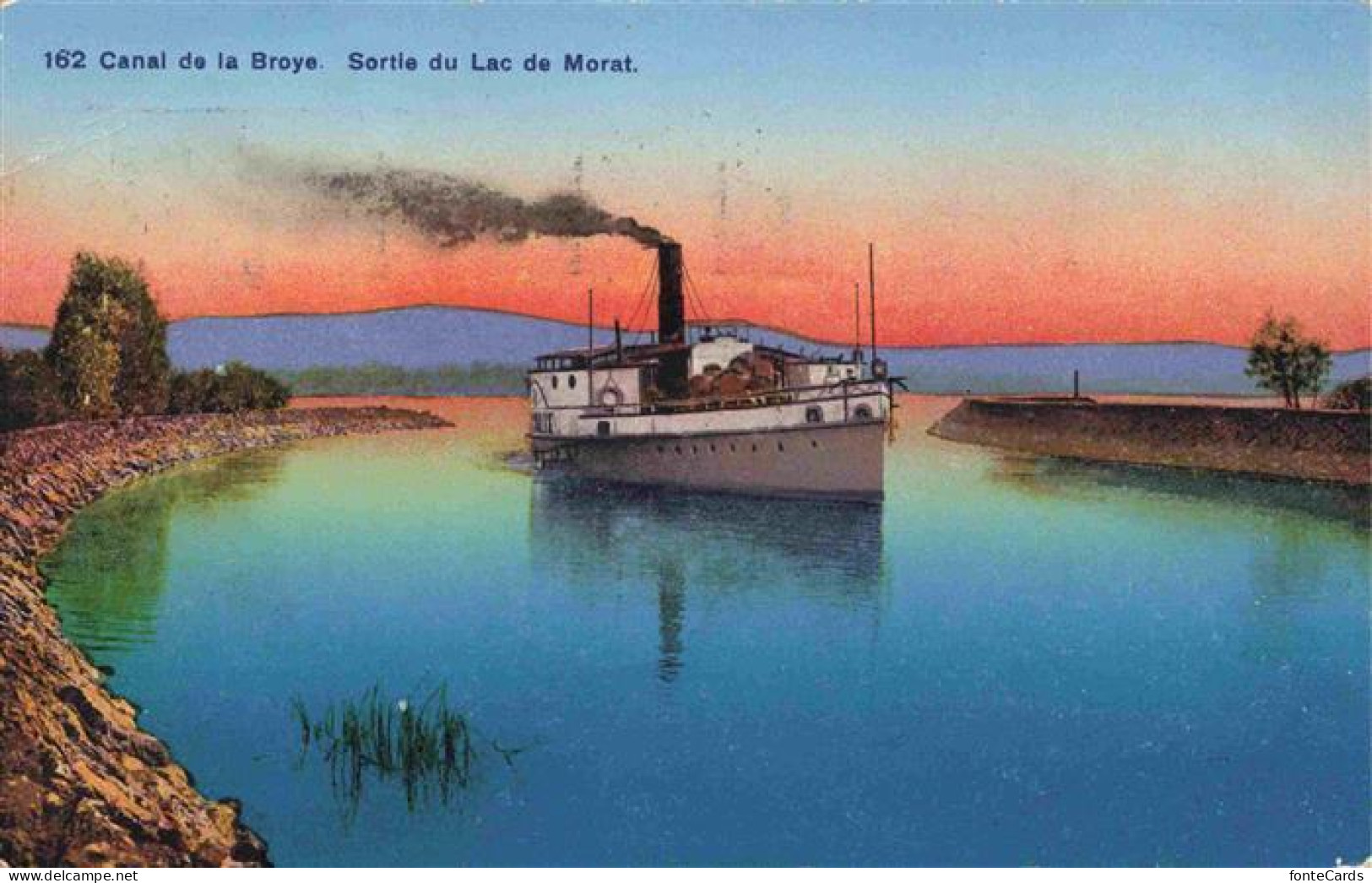 Broye Canal de Praz Vully FR Sortie du Lac de Morat