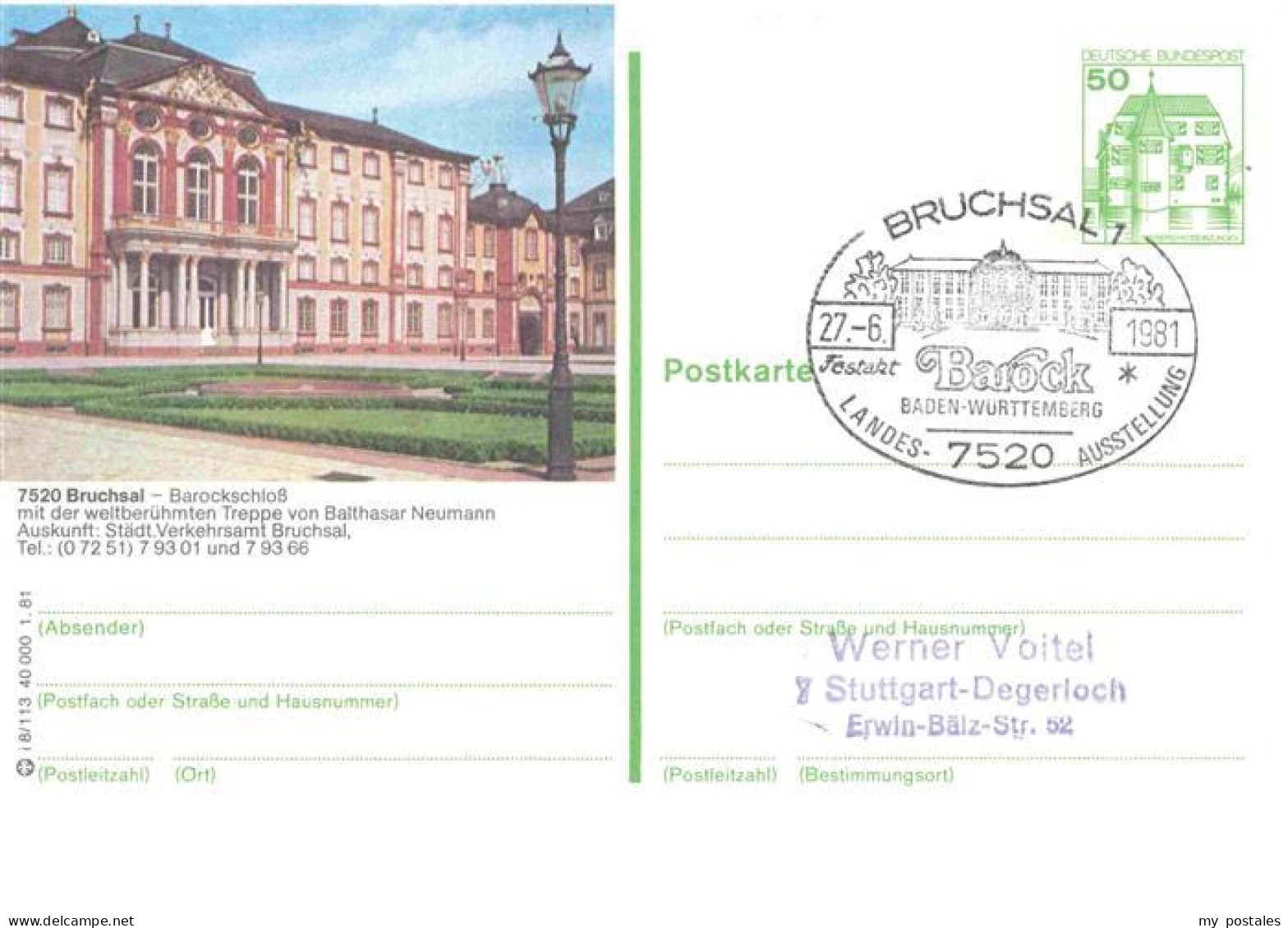 BRUCHSAL Baden Barockschloss