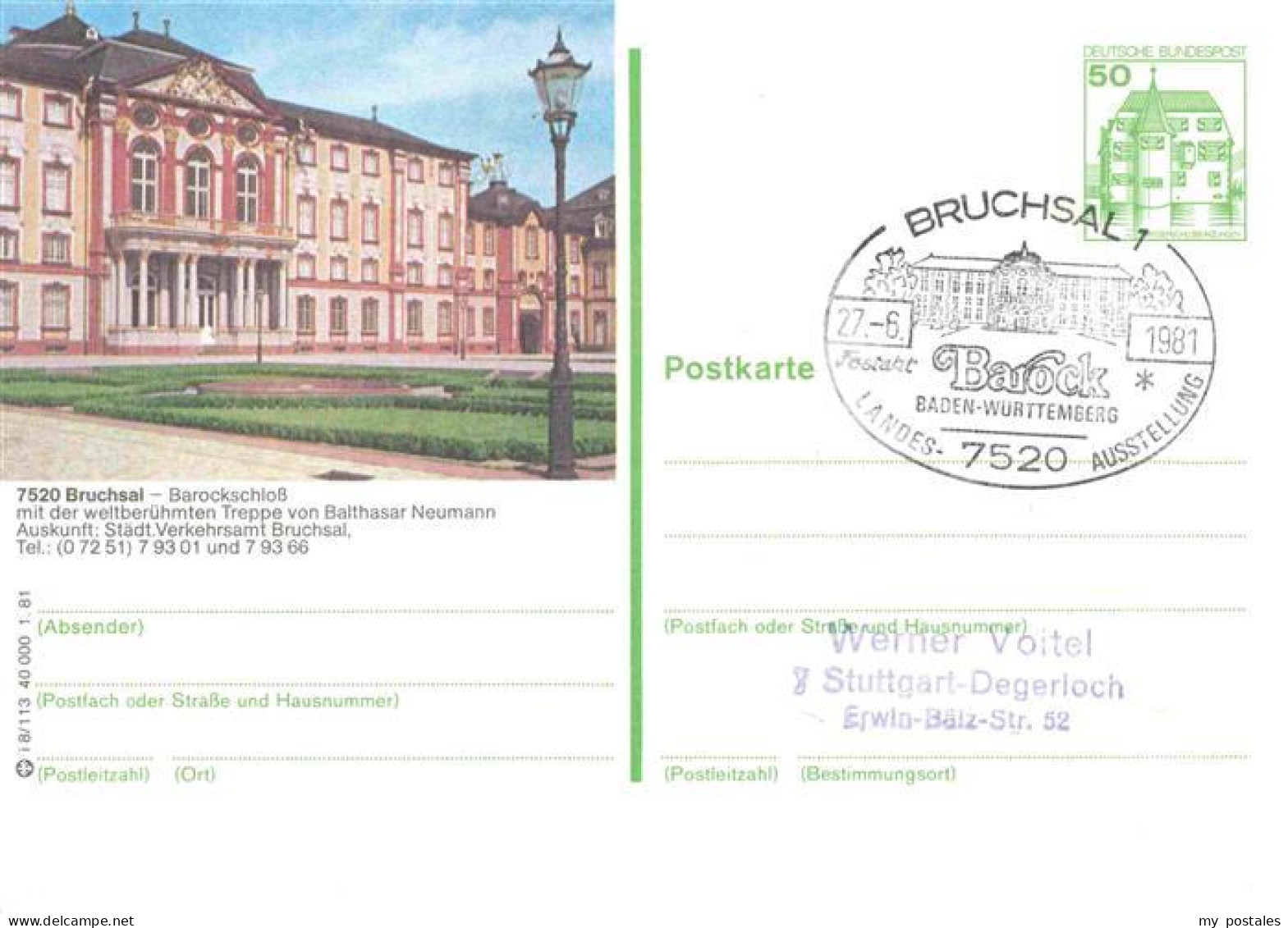 BRUCHSAL Baden Barockschloss