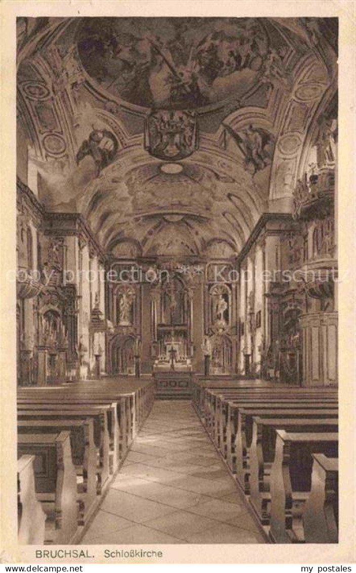 BRUCHSAL Baden Schlosskirche Inneres
