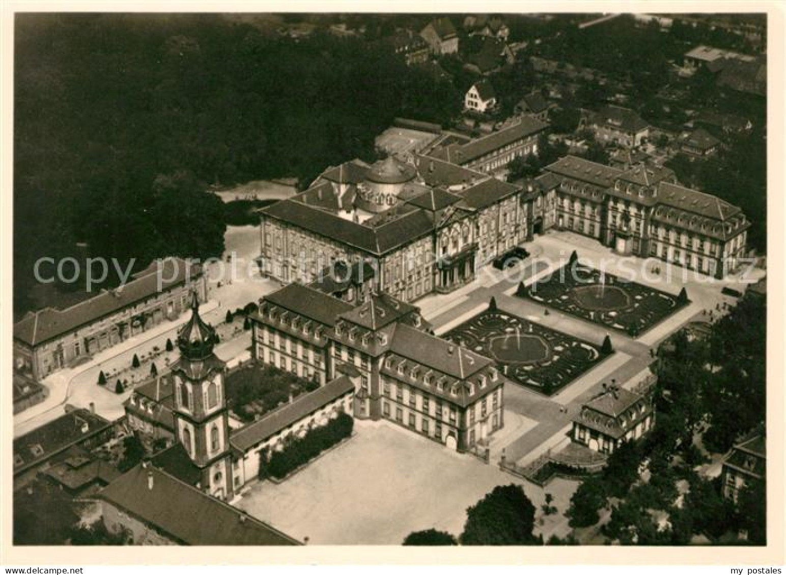 Bruchsal Fliegeraufnahme Schloss