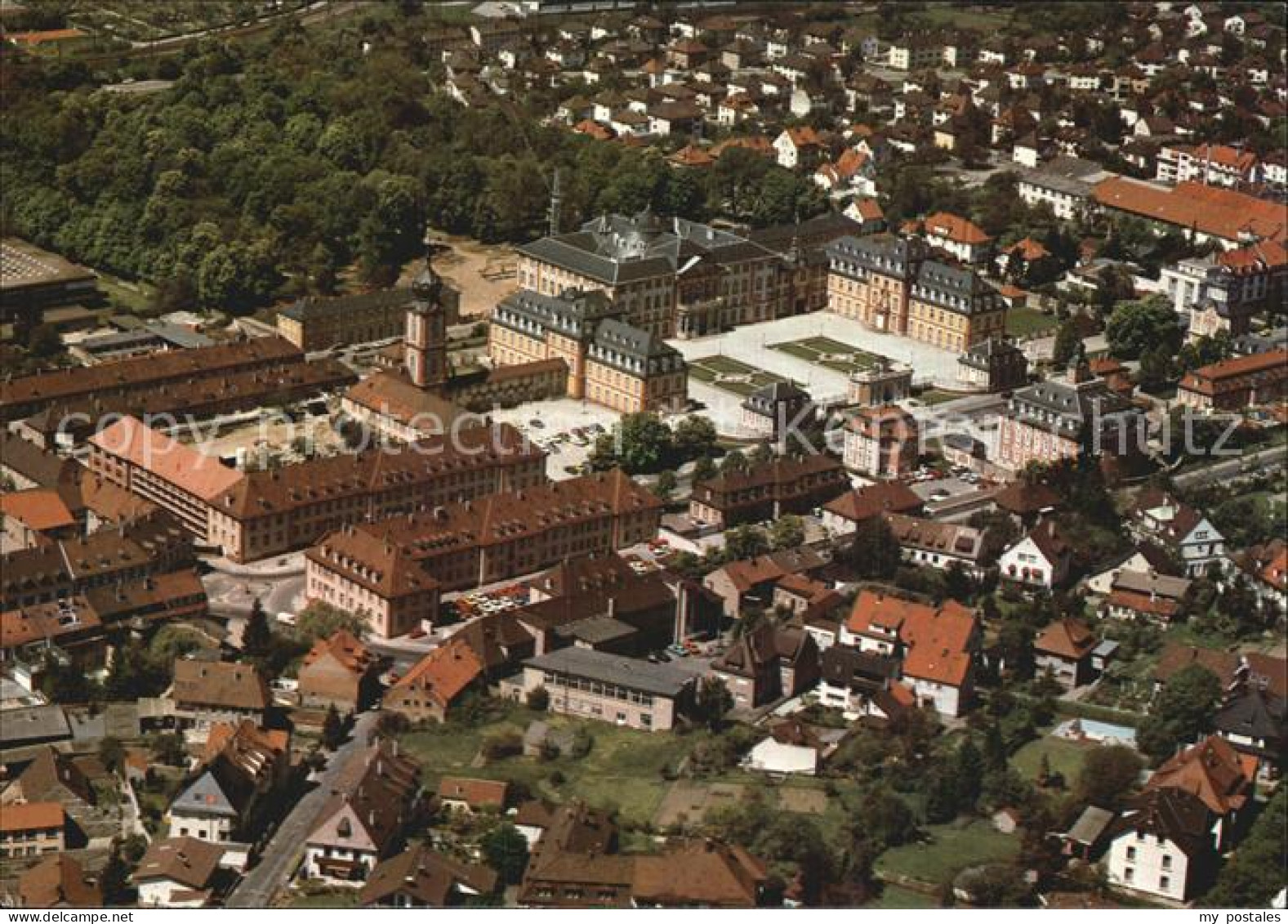 Bruchsal Fliegeraufnahme Schlossanlagen