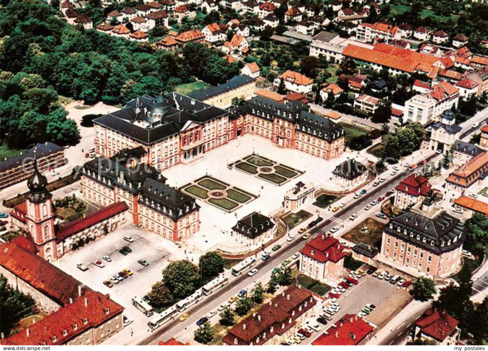 Bruchsal Schloss Fliegeraufnahme