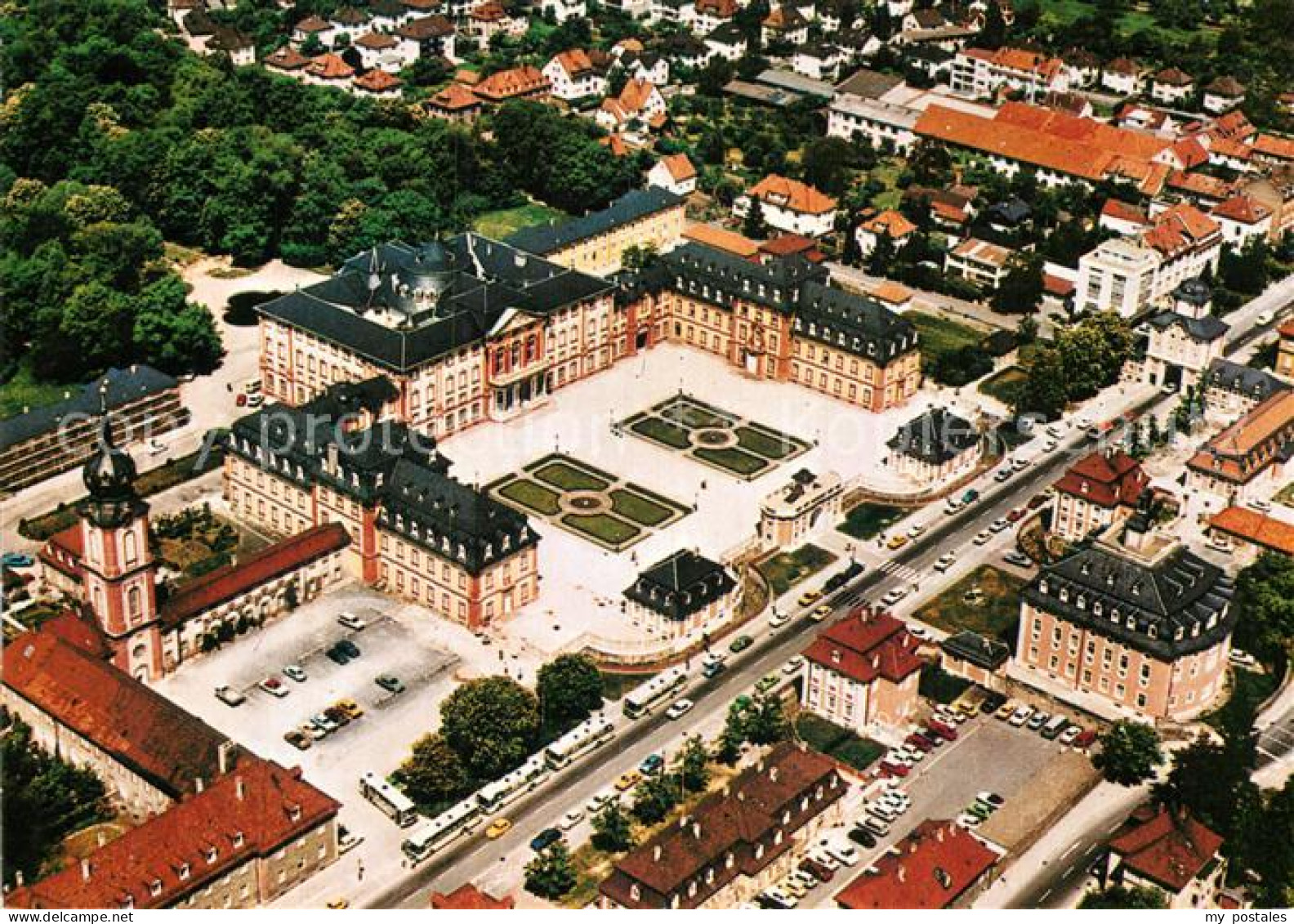 Bruchsal Schloss Fliegeraufnahme