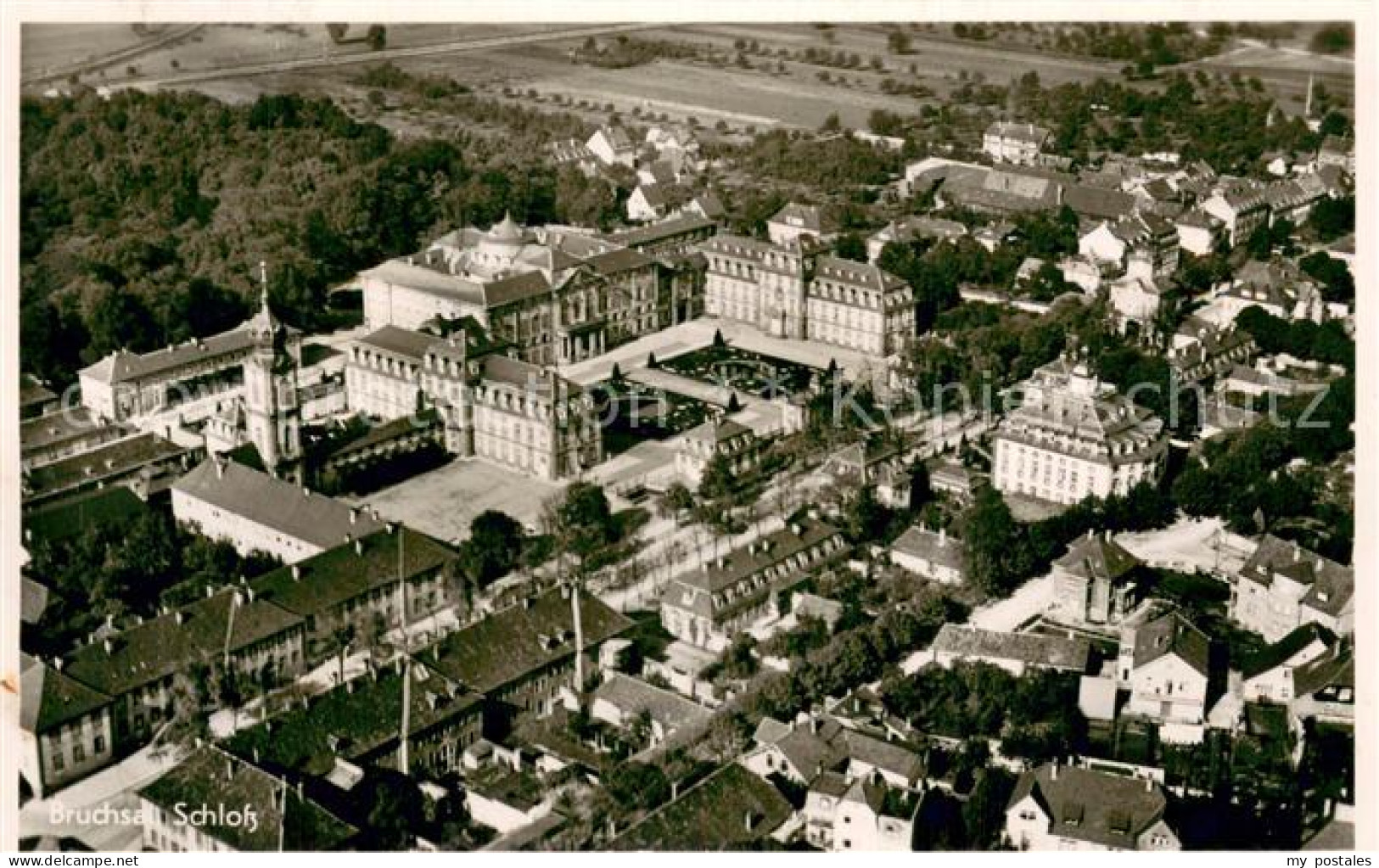 Bruchsal Schloss Fliegeraufnahme