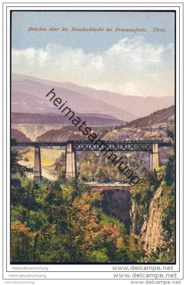 Brücken über die Eisackschlucht bei Franzensfeste