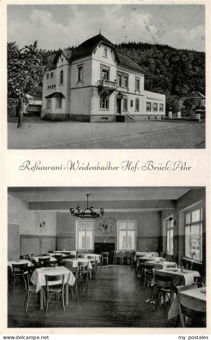 Brueck Ahr Ahrbrueck Restaurant Weidenbacher Hof Aussen- u. Innenansicht