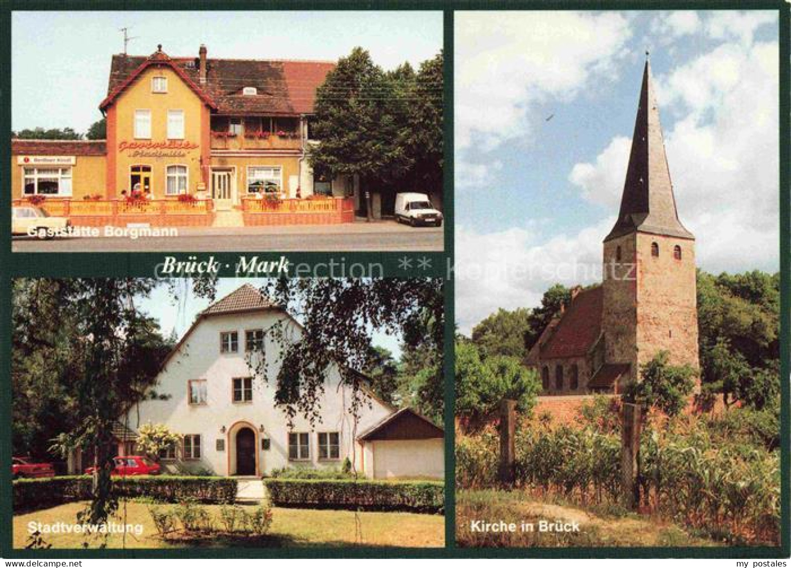 Brueck Mark Gaststaette Borgmann Stadtverwaltung Kirche