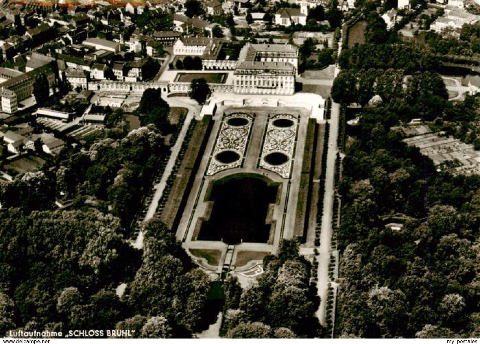 Bruehl Rheinland Fliegeraufnahme Schloss Augustusburg