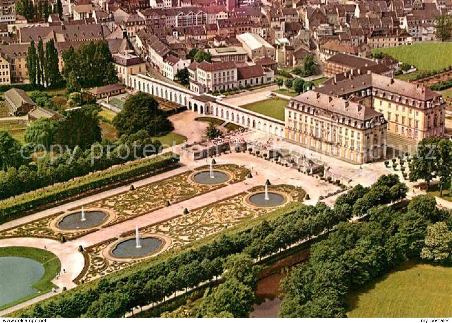 Bruehl Rheinland Fliegeraufnahme Schloss Augustusburg