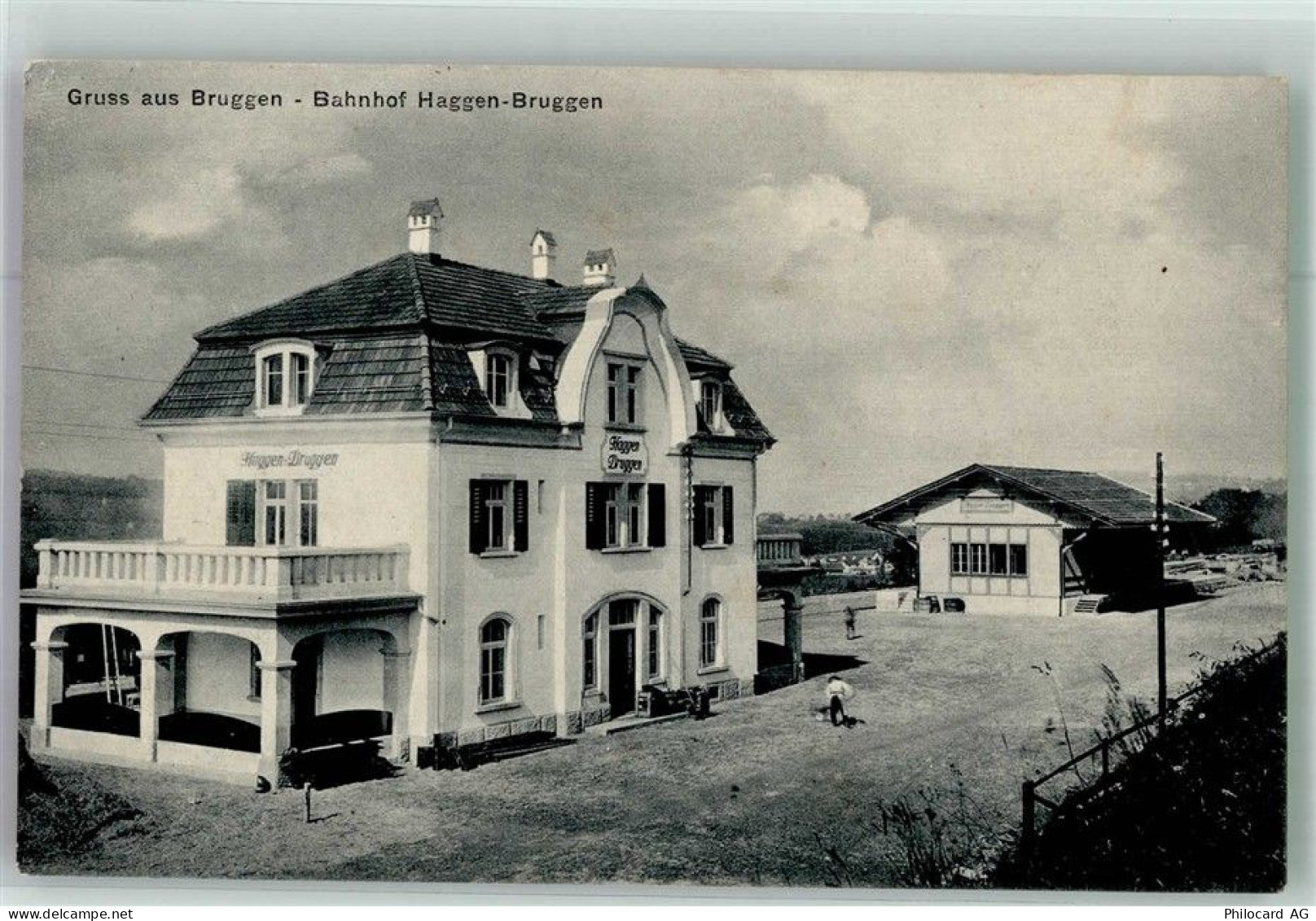 Bruggen Bahnhof Haggen-Bruggen Bahnhof Schweiz Foto AK - 13673105