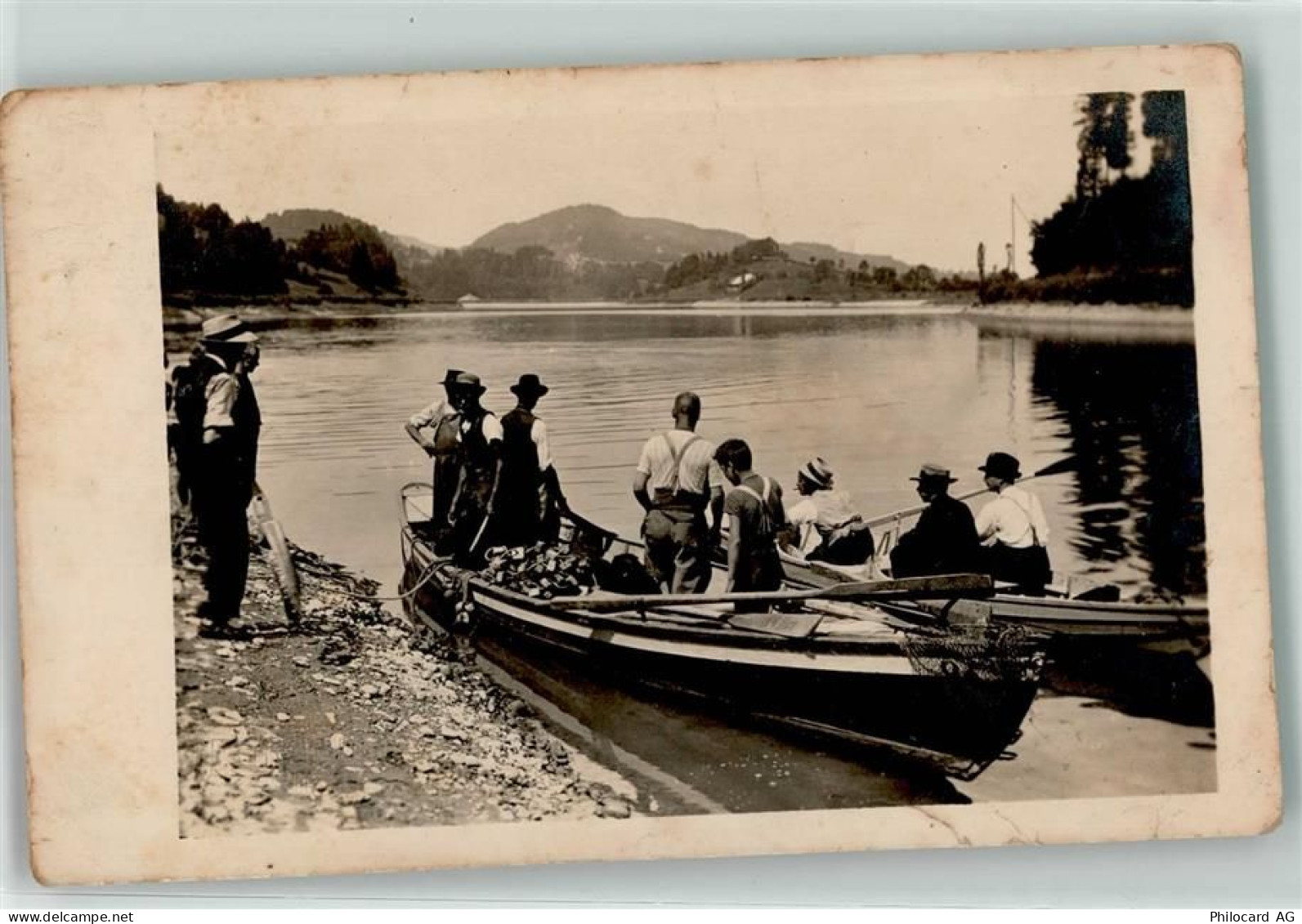 Bruggen Ruderboote Ort lt. Verlag Motiv Schweiz - 39490220