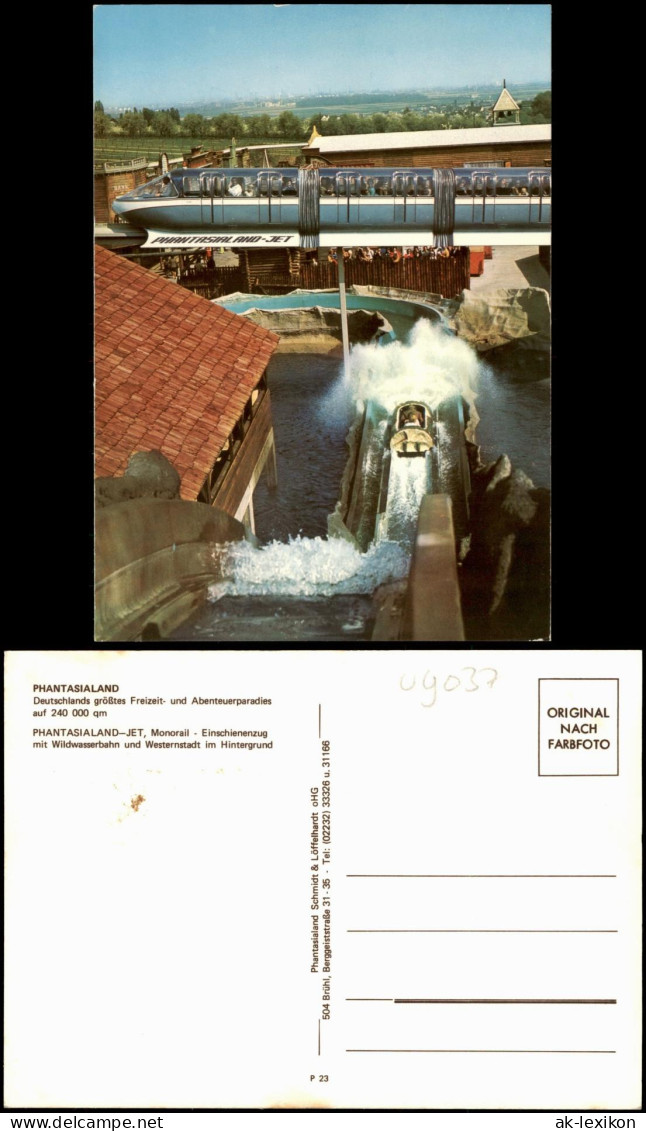 Brühl PHANTASIALAND-JET Monorail Einschienenzug Wildwasserbahn 1975