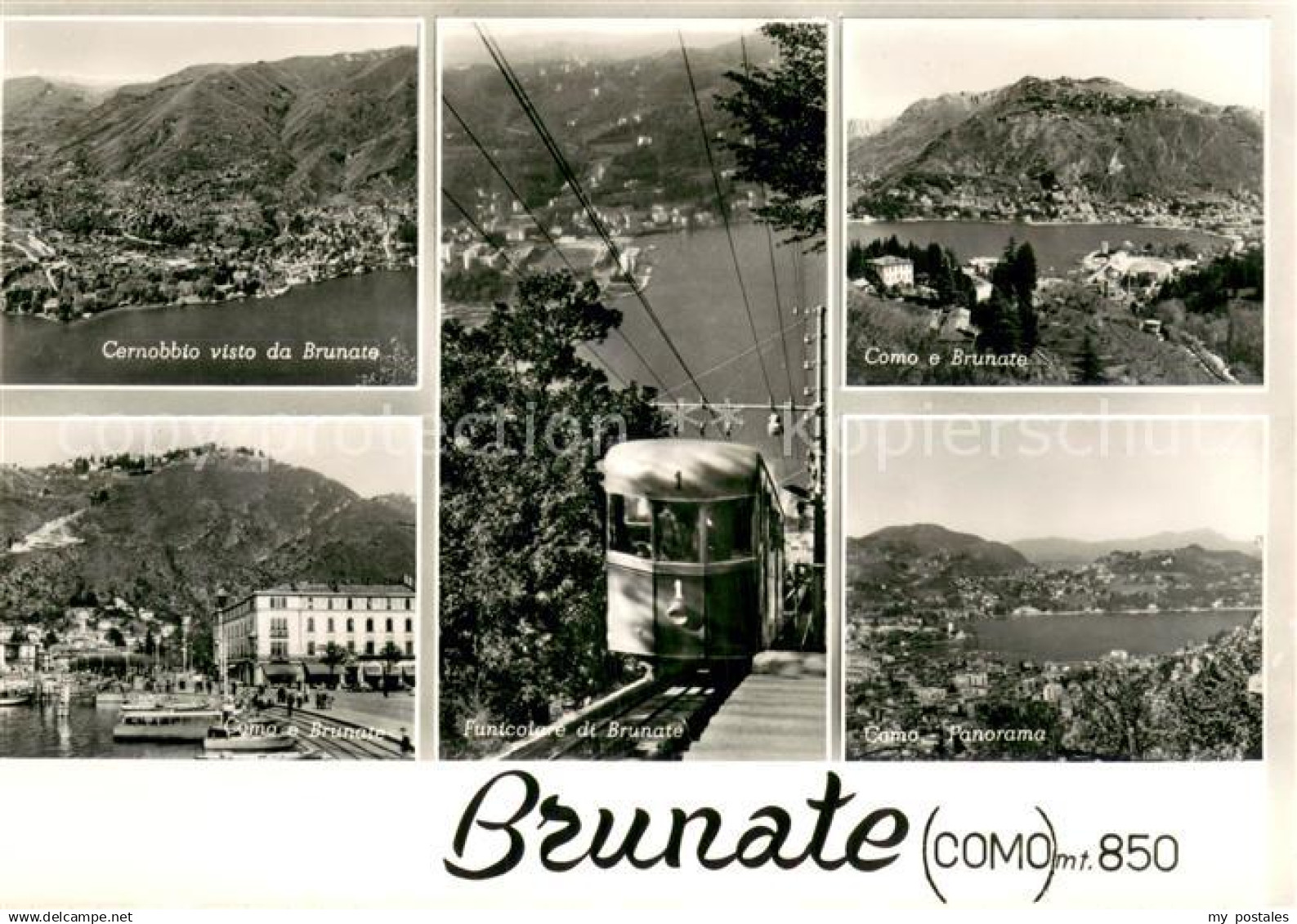 Brunate Como Panorama Cernobbio Como Funicolare Lago di Como
