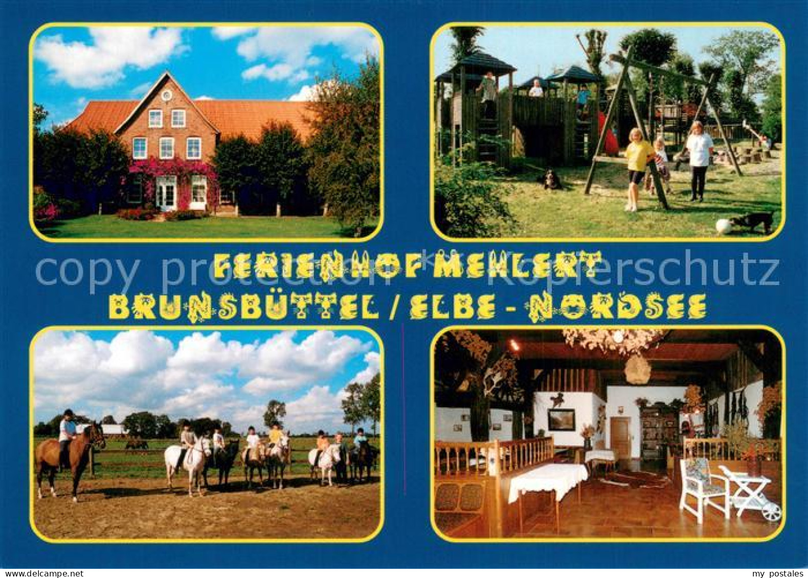 Brunsbuettel Ferienhof Mehlert Spielplatz Gaststube Reiter