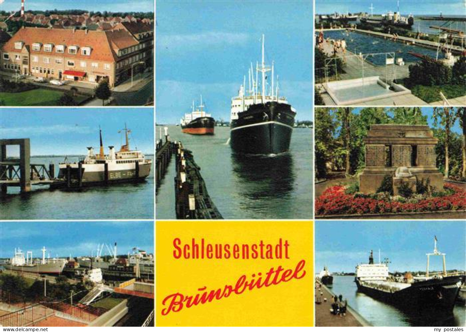 Brunsbuettel Schleusenstadt Teilansichten