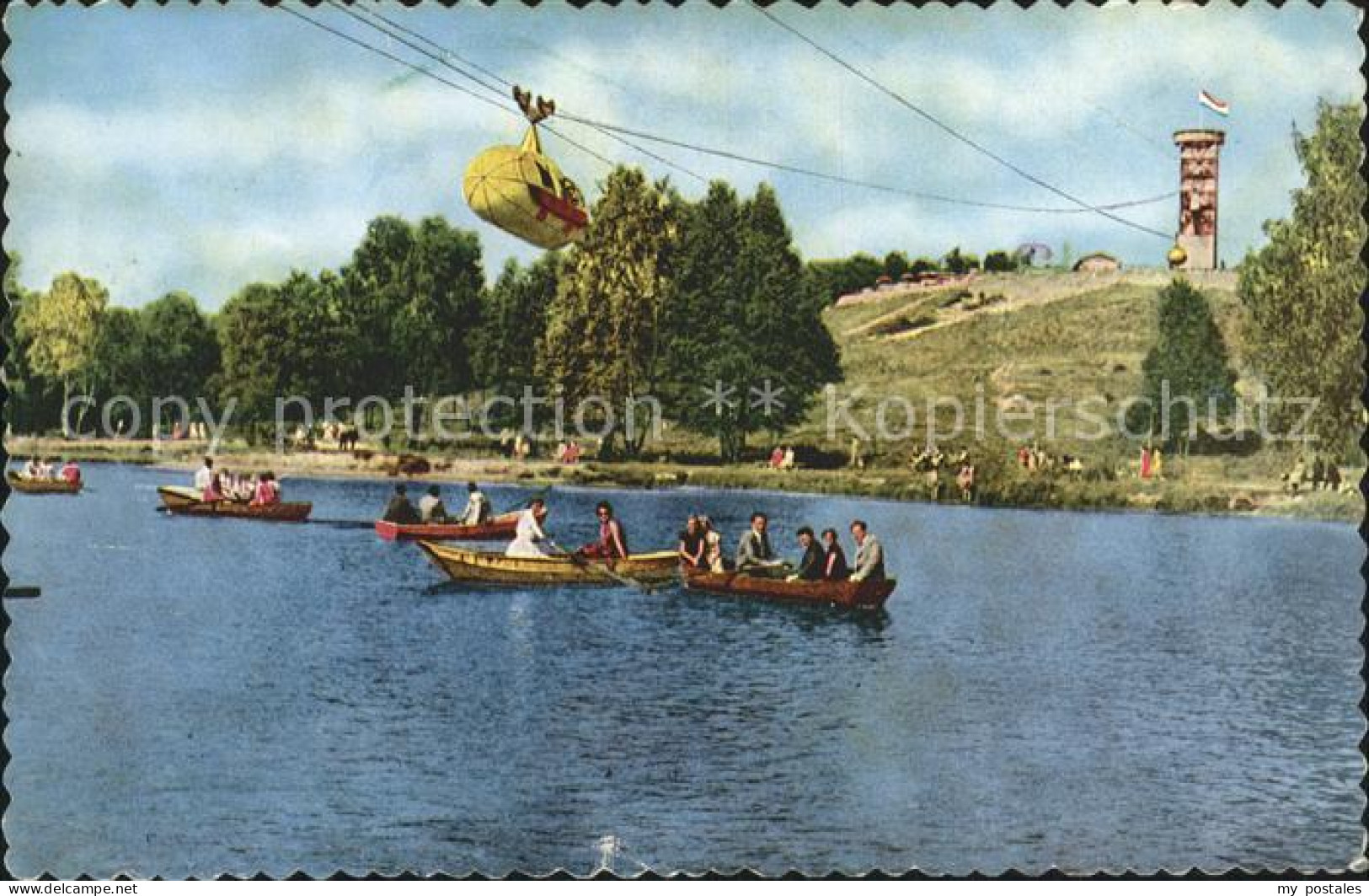 Brunssum Schutterspark Roeivijvers kabelbaan