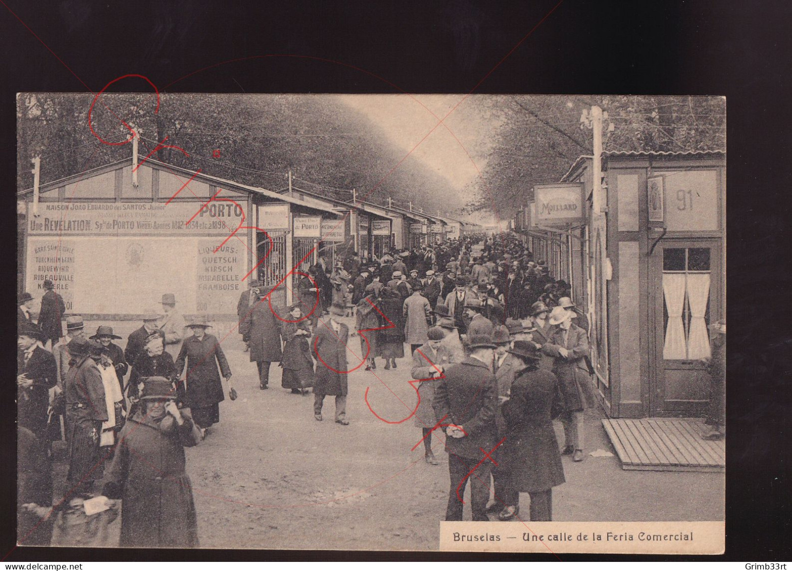 Bruselas - Une calle de la Feria Comercial - postkaart