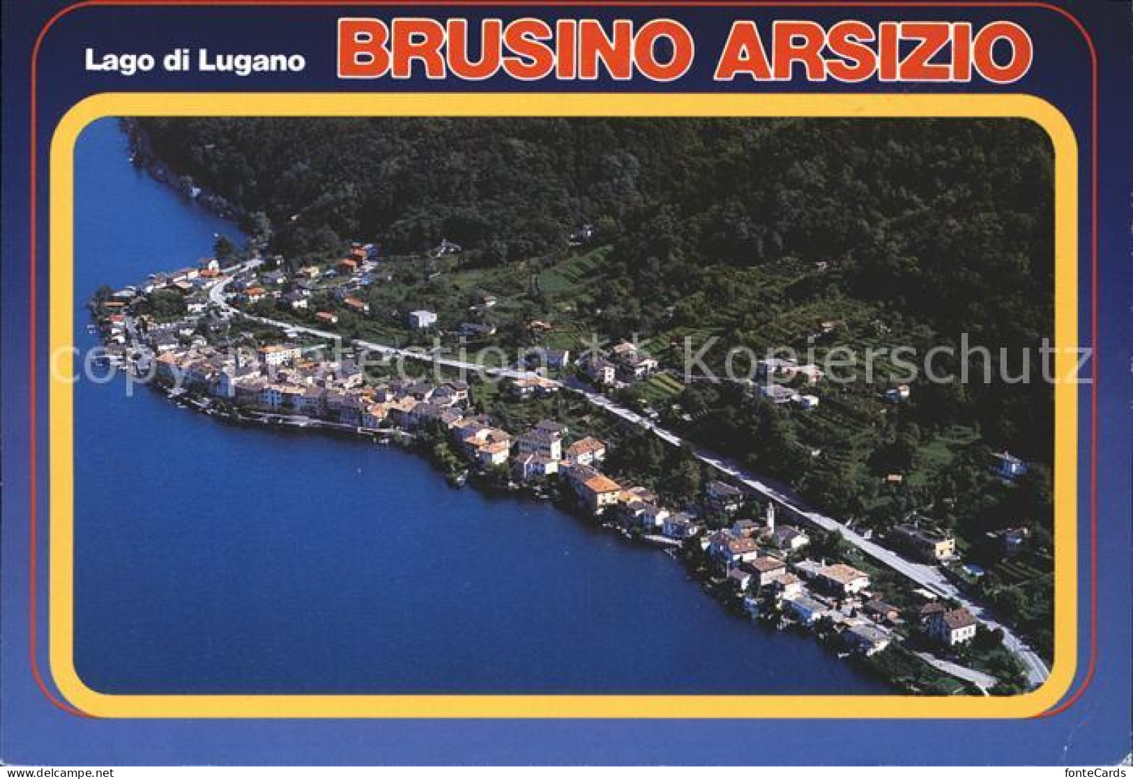 Brusino Arsizio Fliegeraufnahme Lago di Lugano
