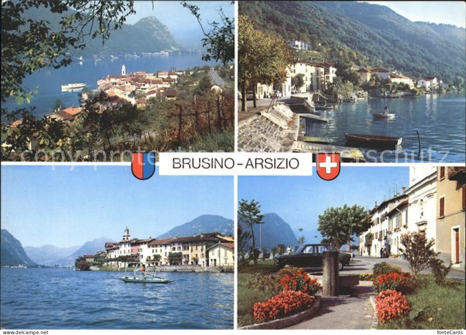 Brusino Arsizio Lago di Lugano Teilansichten