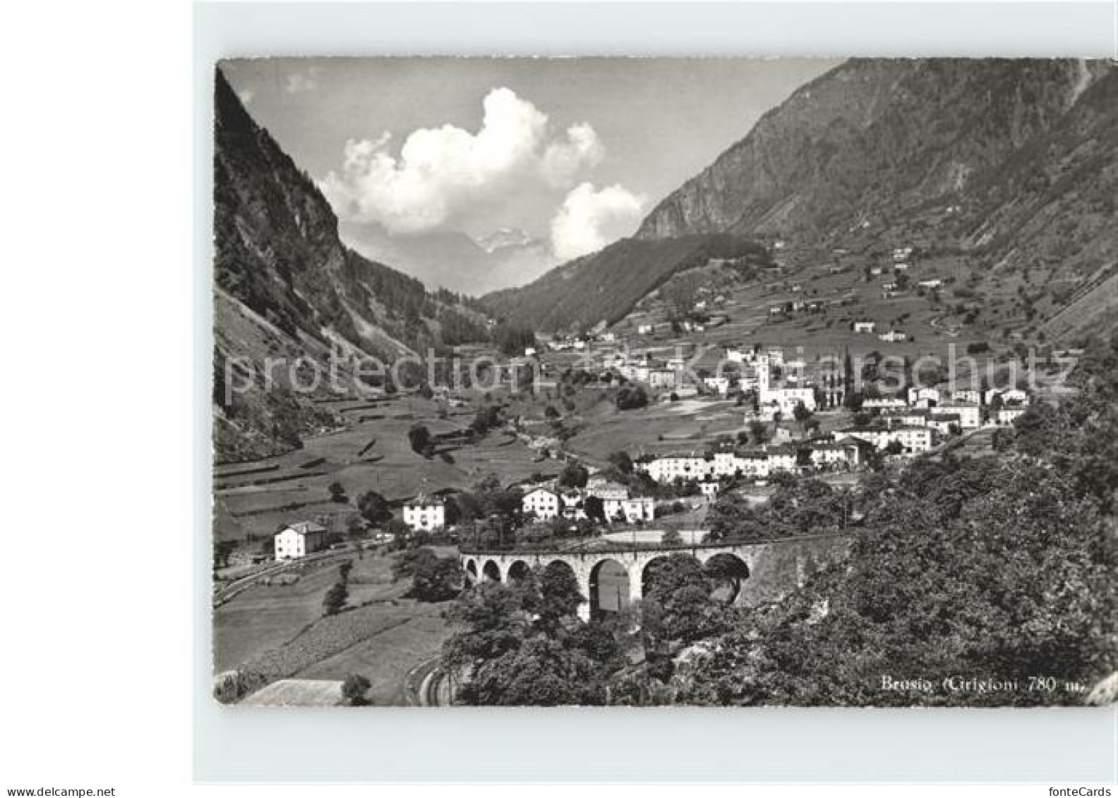 Brusio Totalansicht Viadukt