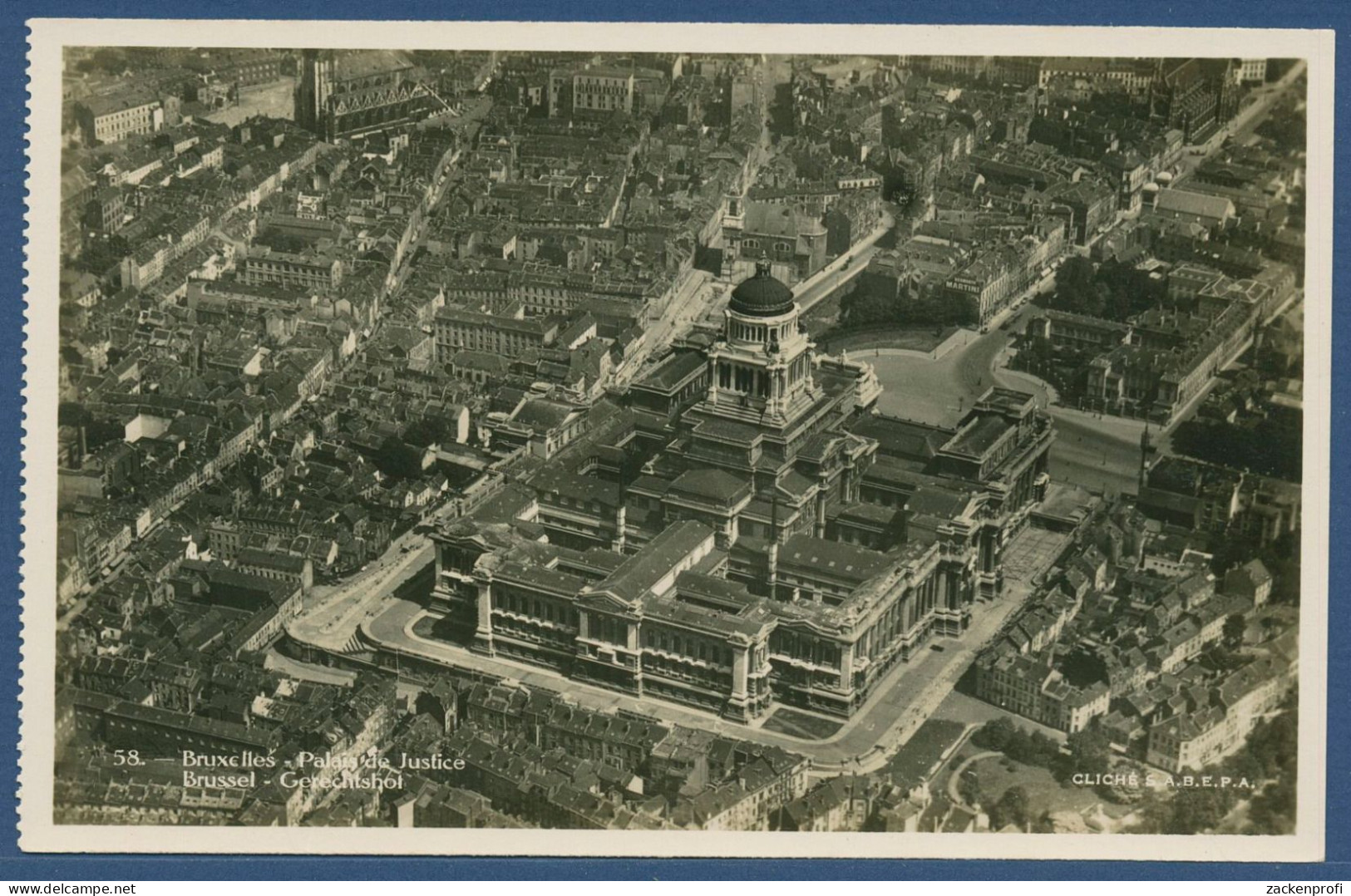 Brüssel Gerichtshof Luftbild, ungebraucht (AK4624)