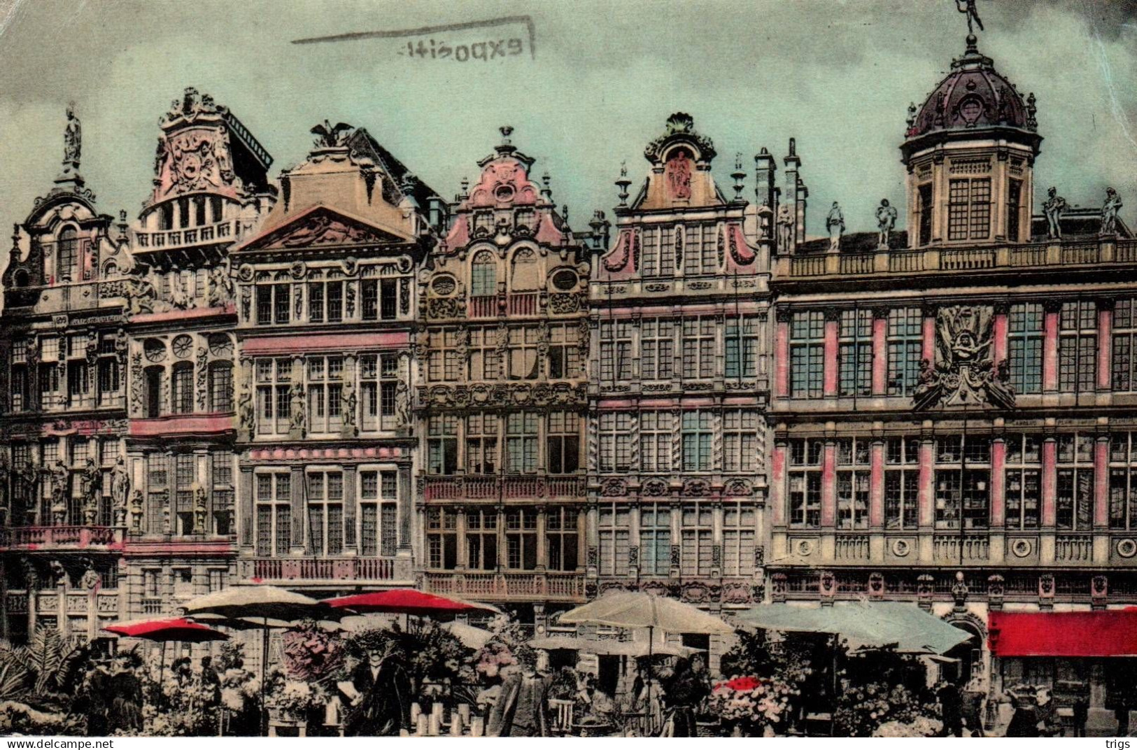 Brussel (Grote Markt) - de Gildenhuizen en de Bloemenmarkt