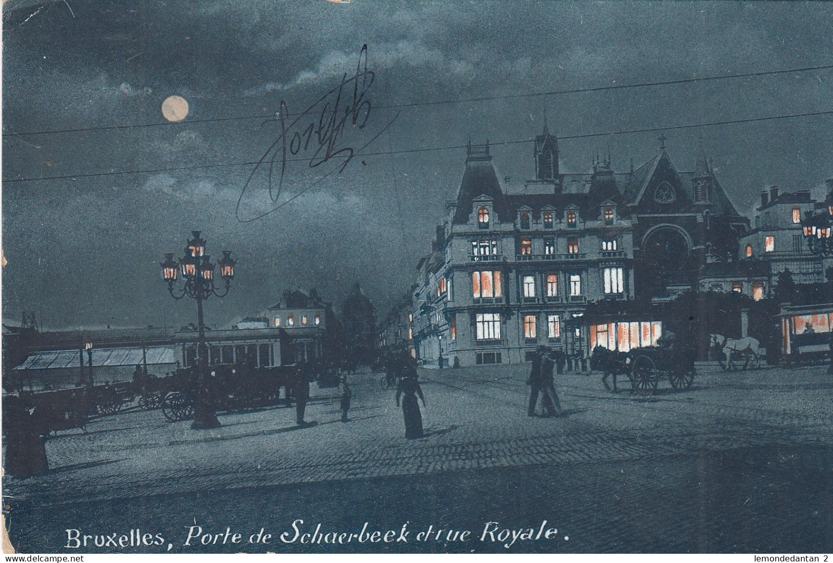 Brussel - Porte de Schaerbeek et rue Royale