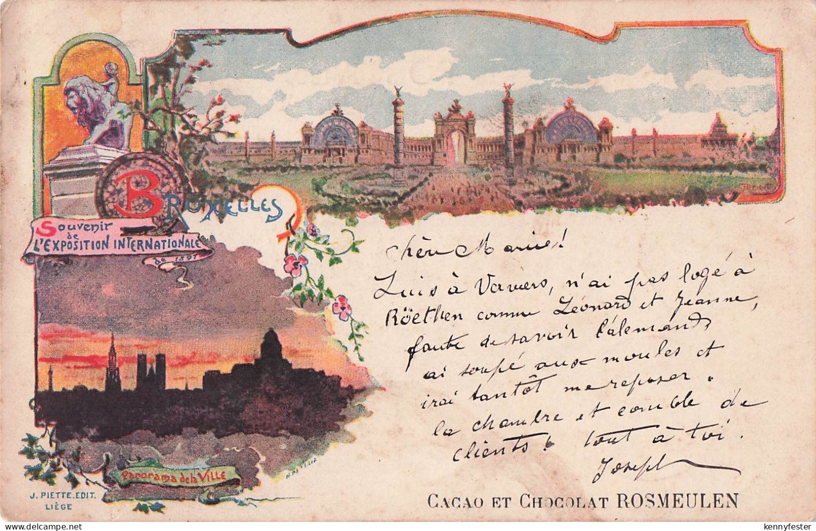 Brüssel Souvenir L'EXPOSITION INTERNATIONAL