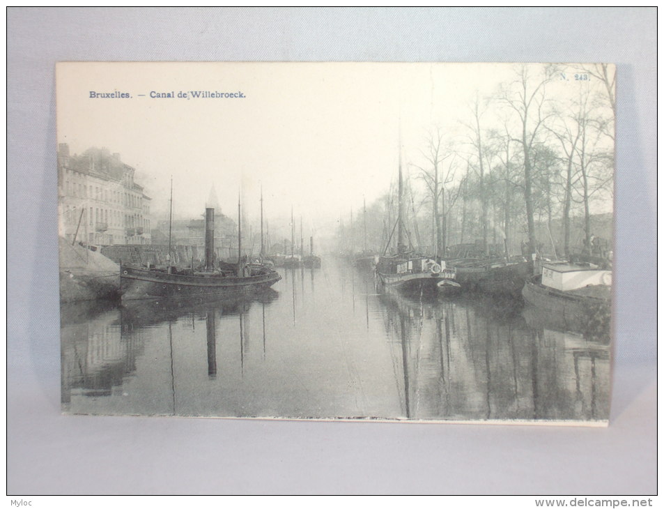 Bruxelles. Canal de Willebroeck.