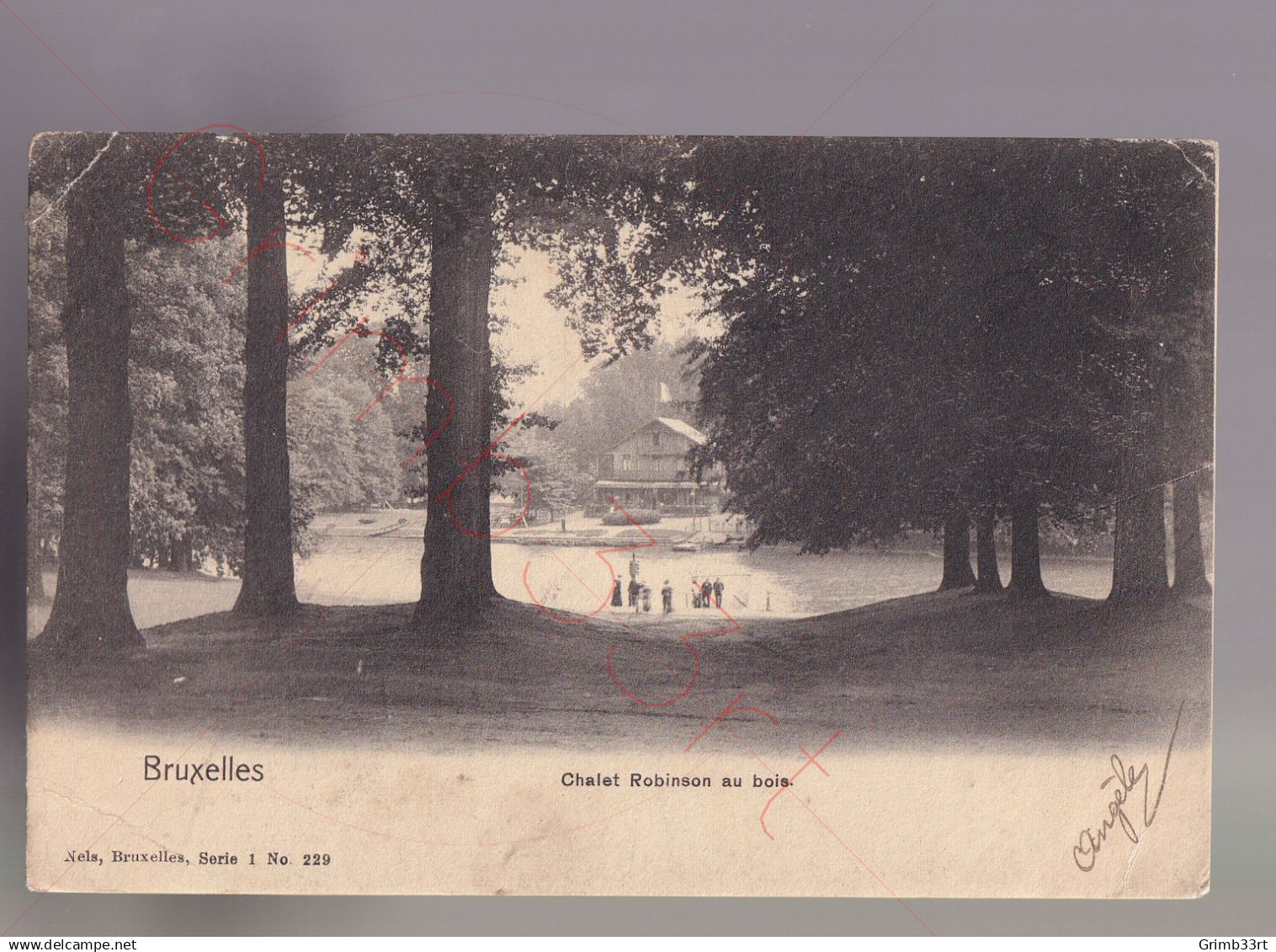 Bruxelles - Chalet Robinson au bois - postkaart