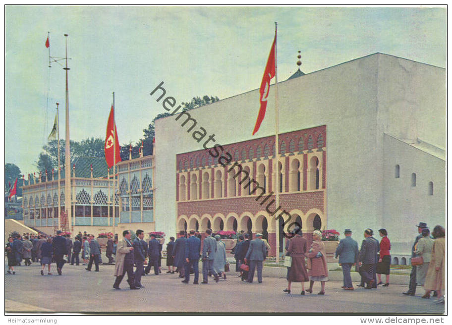 Bruxelles EXPO 1958 - Pavillons de la Tunisie et du Maroc - von Tunesien und Marokko