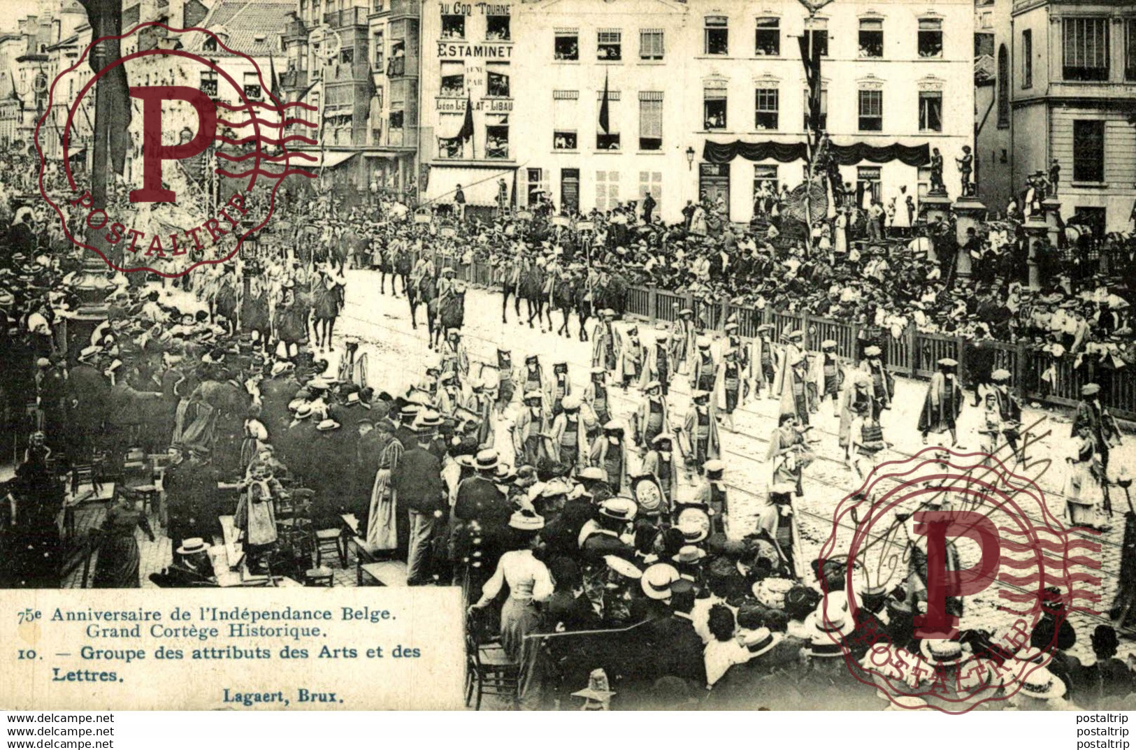 BRUXELLES  FETES DU 75 ANNIVERSAIRE DE L'INDEPENDANCE BELGE