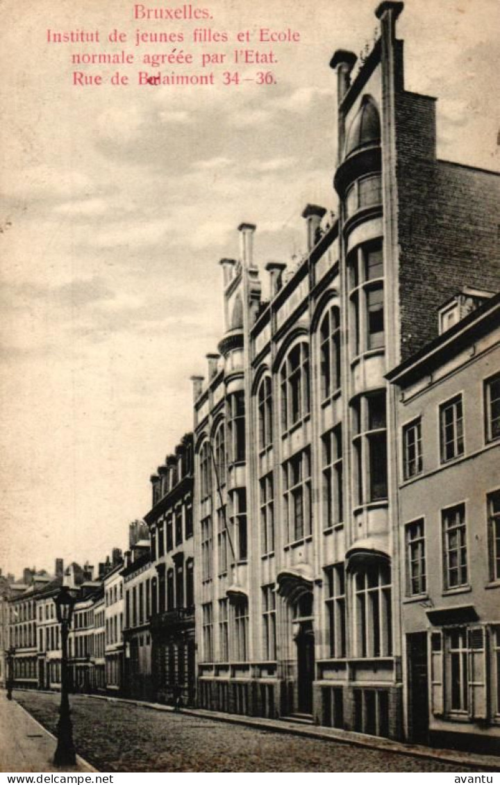 BRUXELLES / INSTITUT DE JEUNES FILLES  / RUE DE BERLAIMONT