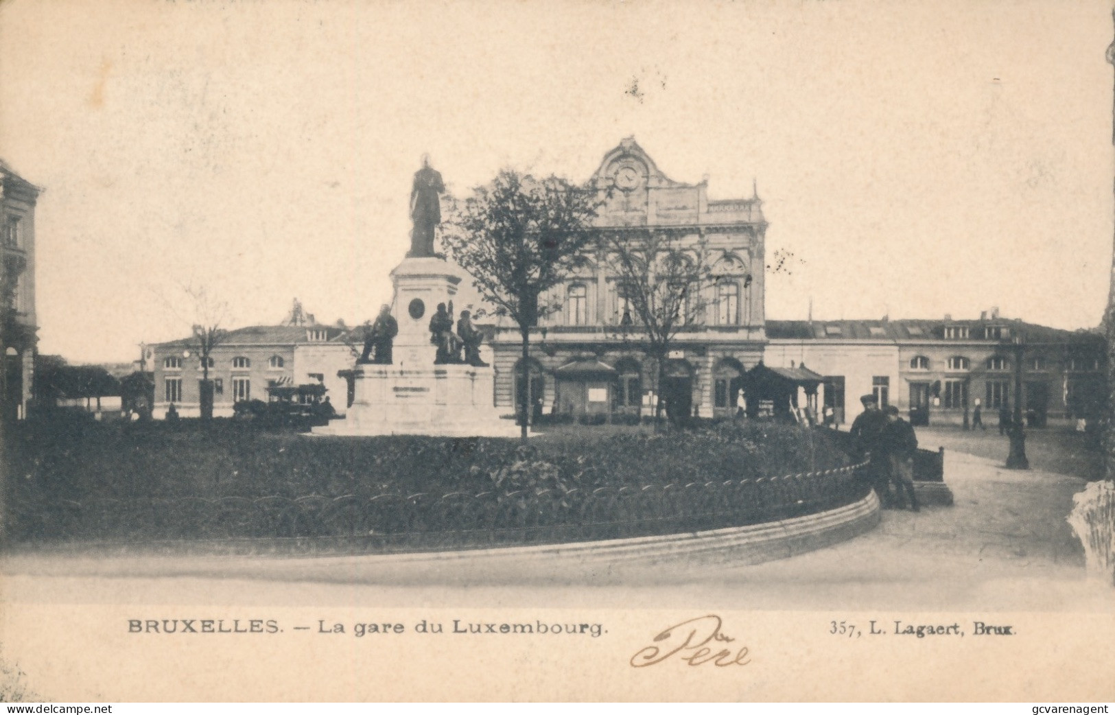 BRUXELLES.  LA GARE DU LUXEMBOURG