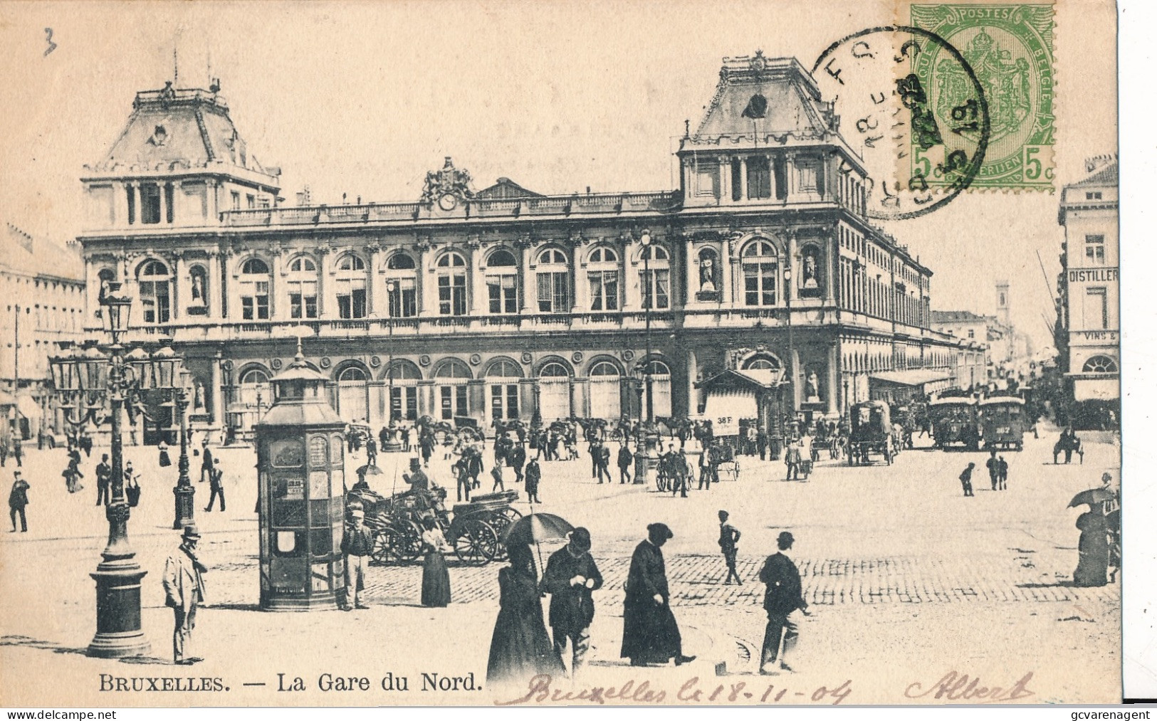 BRUXELLES   LA GARE DU NORD           2 SCANS