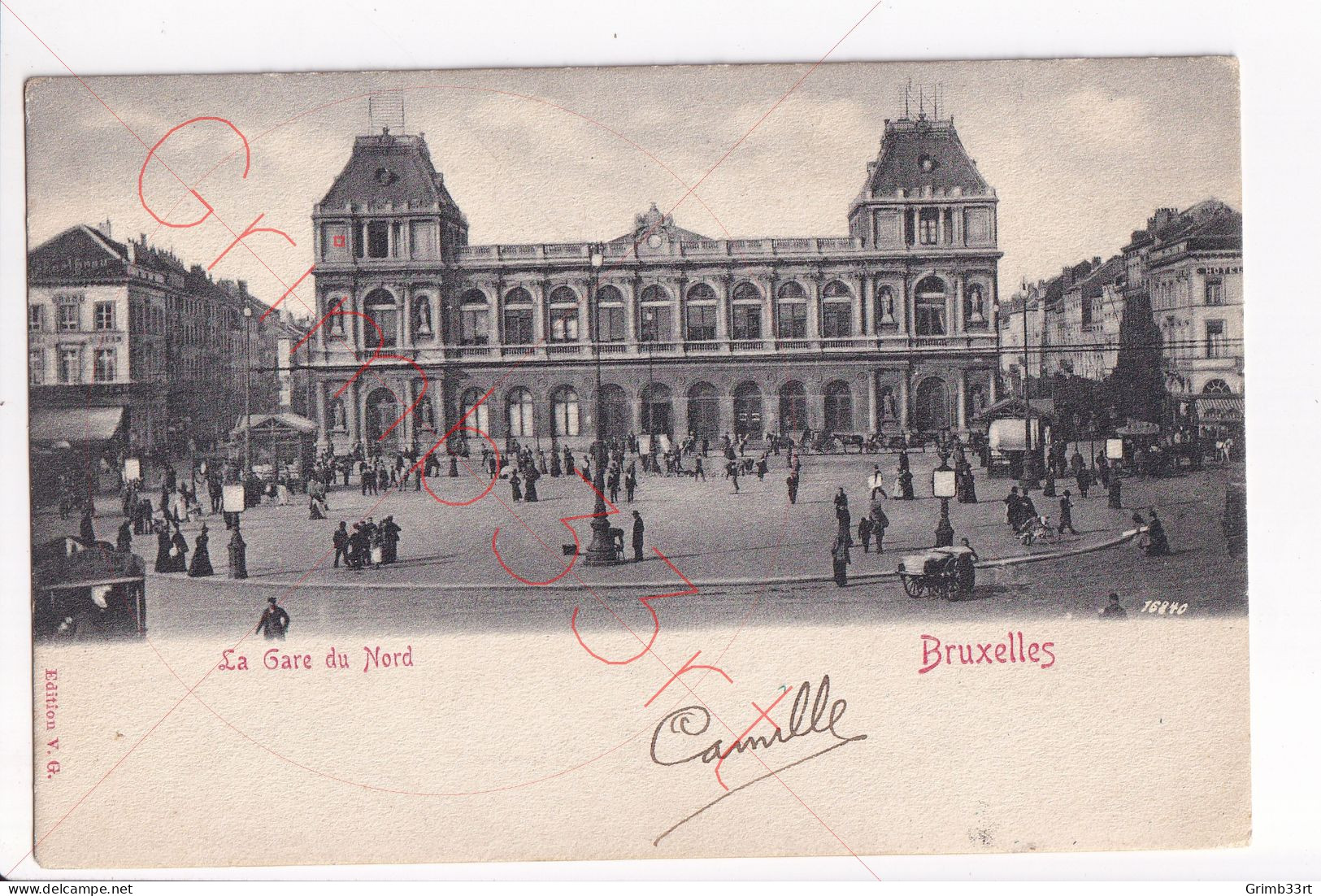 Bruxelles - La Gare du Nord - postkaart