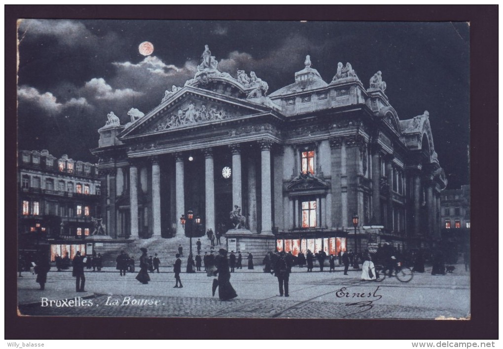 BRUXELLES la nuit - La Bourse - BRUSSEL  //
