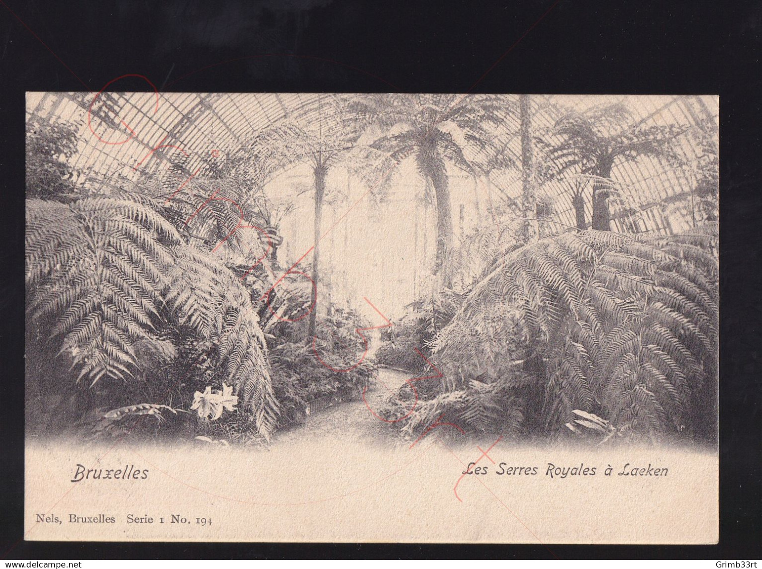 Bruxelles - Les Serres Royales à Laeken - postkaart