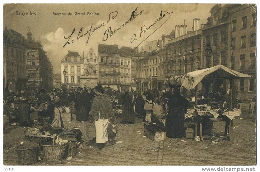 Bruxelles : Marché du grand sablon  ( rommelmarkt )