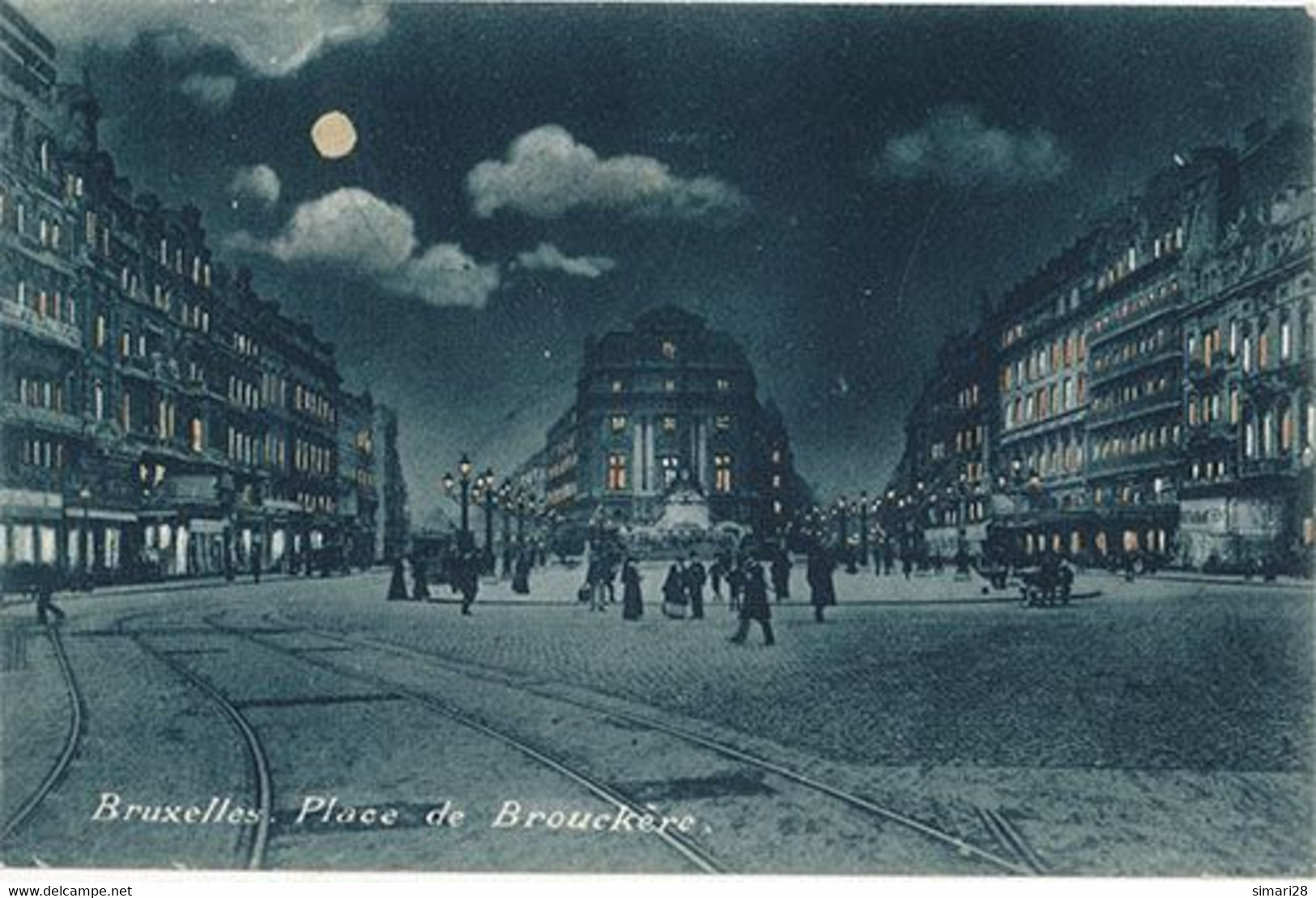 BRUXELLES - PLACE DE BROUCKERE (CARTE LUMINEUSE)