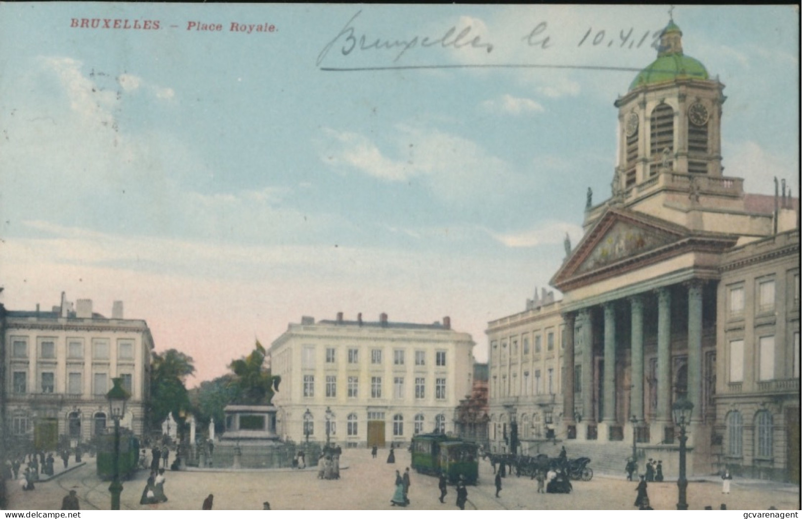BRUXELLES.  PLACE ROYALE.  TRAM.