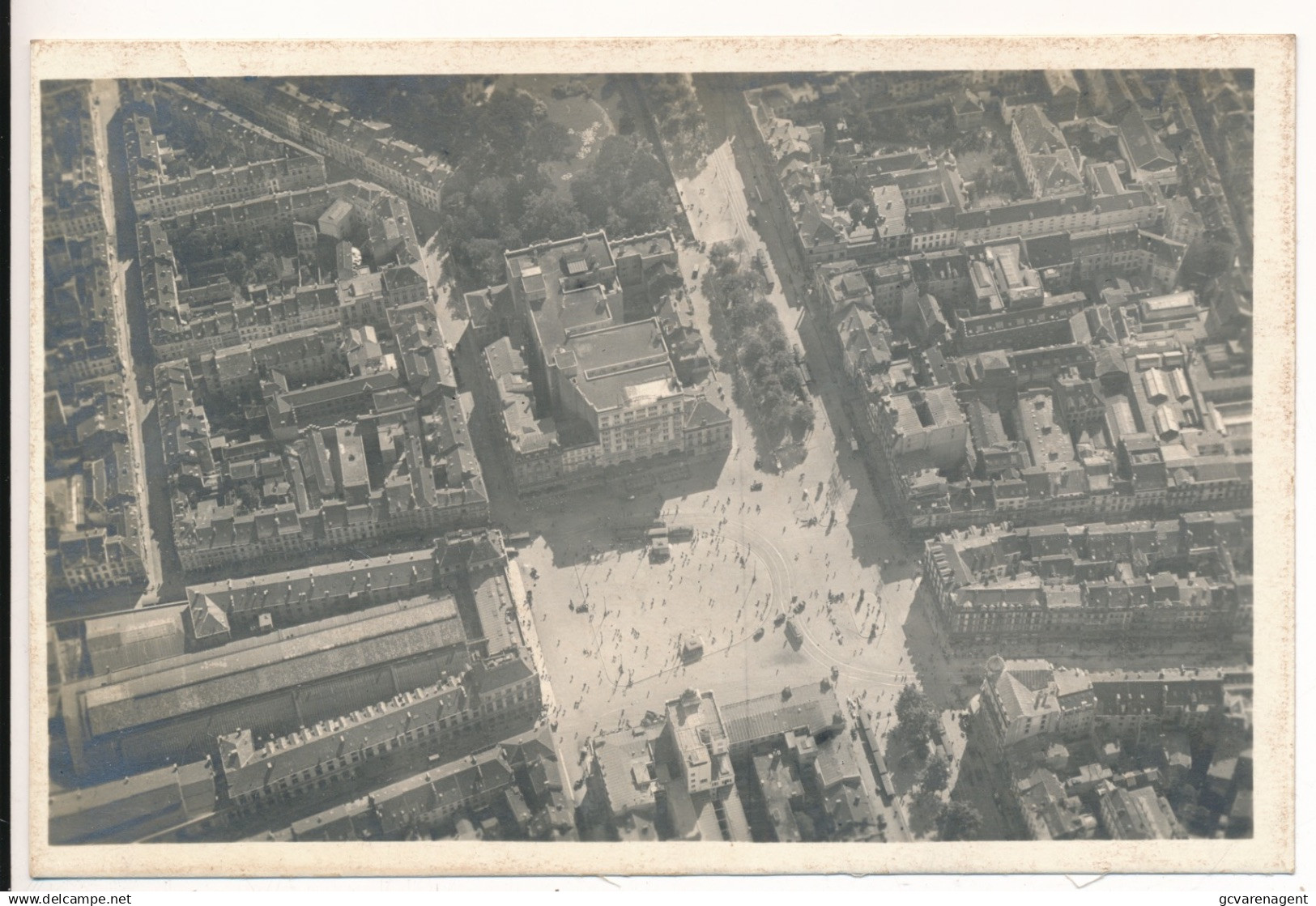 BRUXELLES. VUES AERIENNES  PHOTOCARD  - PLACE ROGIER  GARE DU NORD