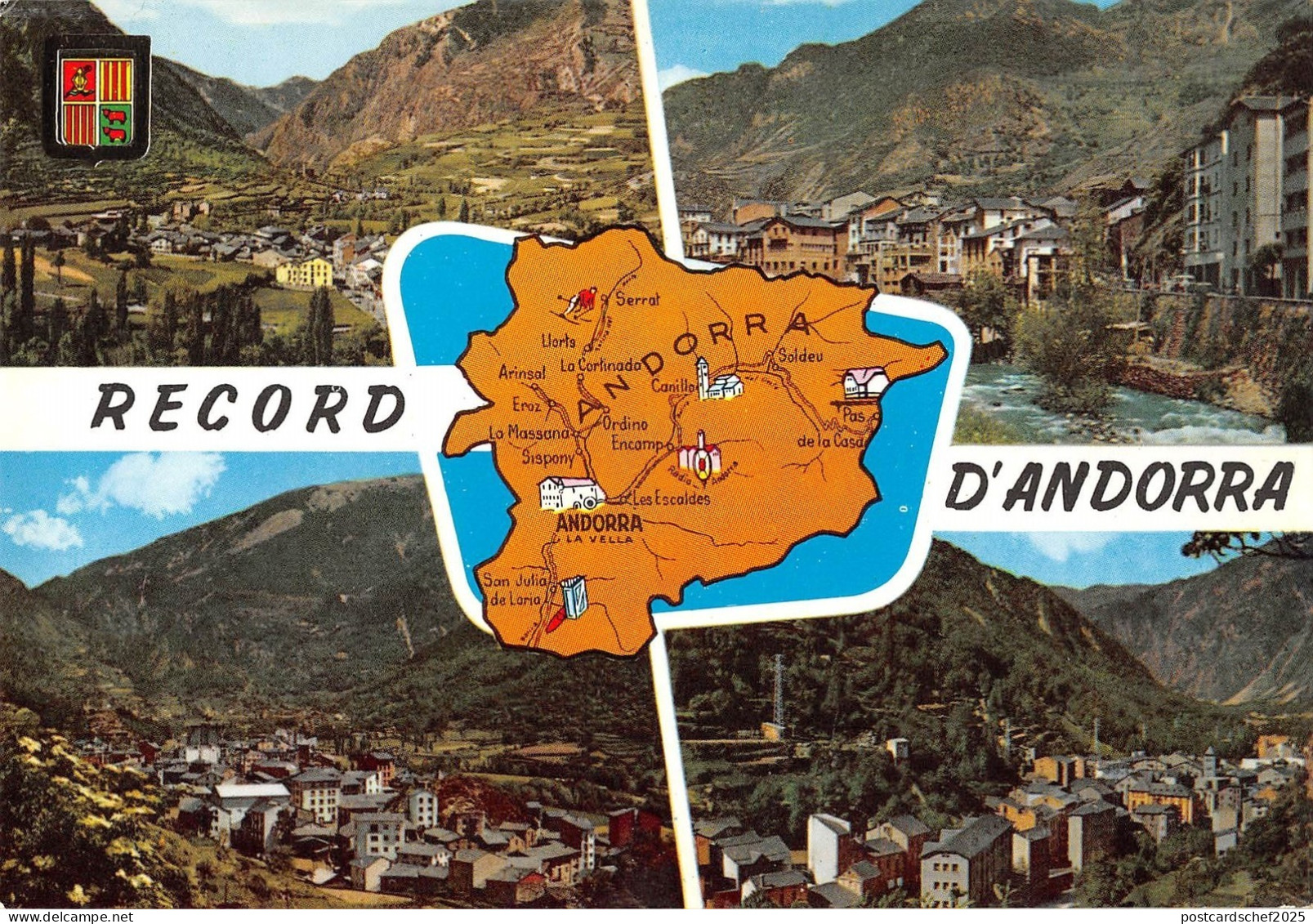 BT14078 Record d andorra map cartes geographiques           Andorra